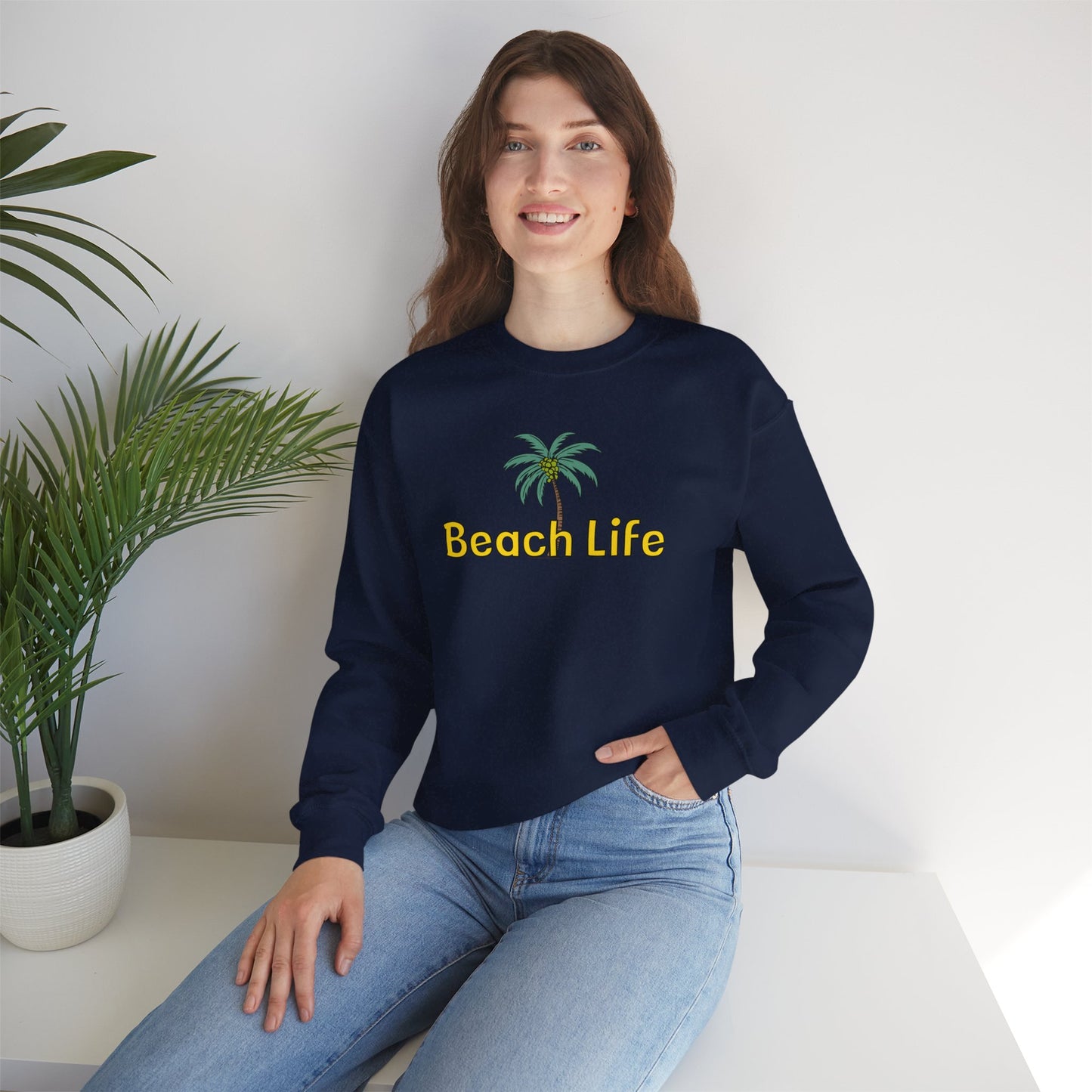 Beach Life Unisex Heavy Blend™ Crewneck Sweatshirt