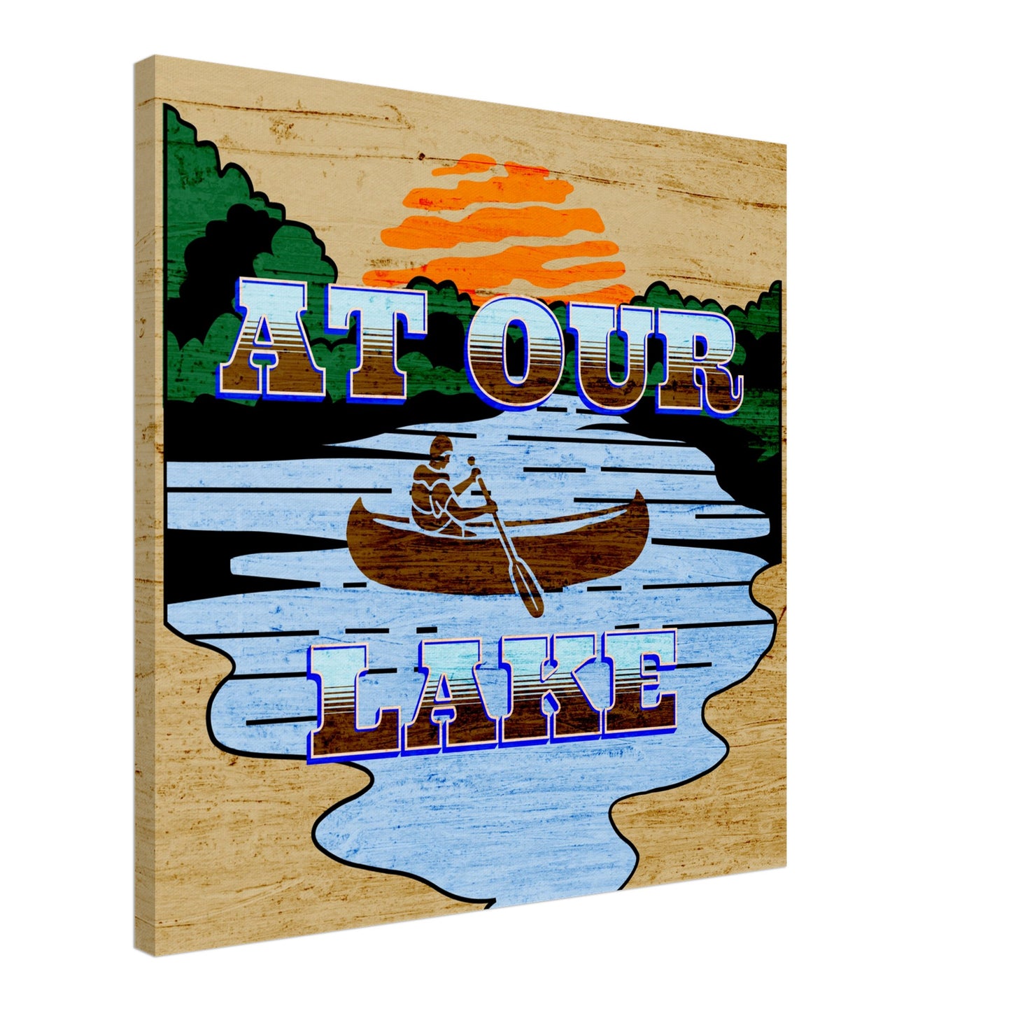 At Our Lake Canvas Wall Prints Caribbean Rays