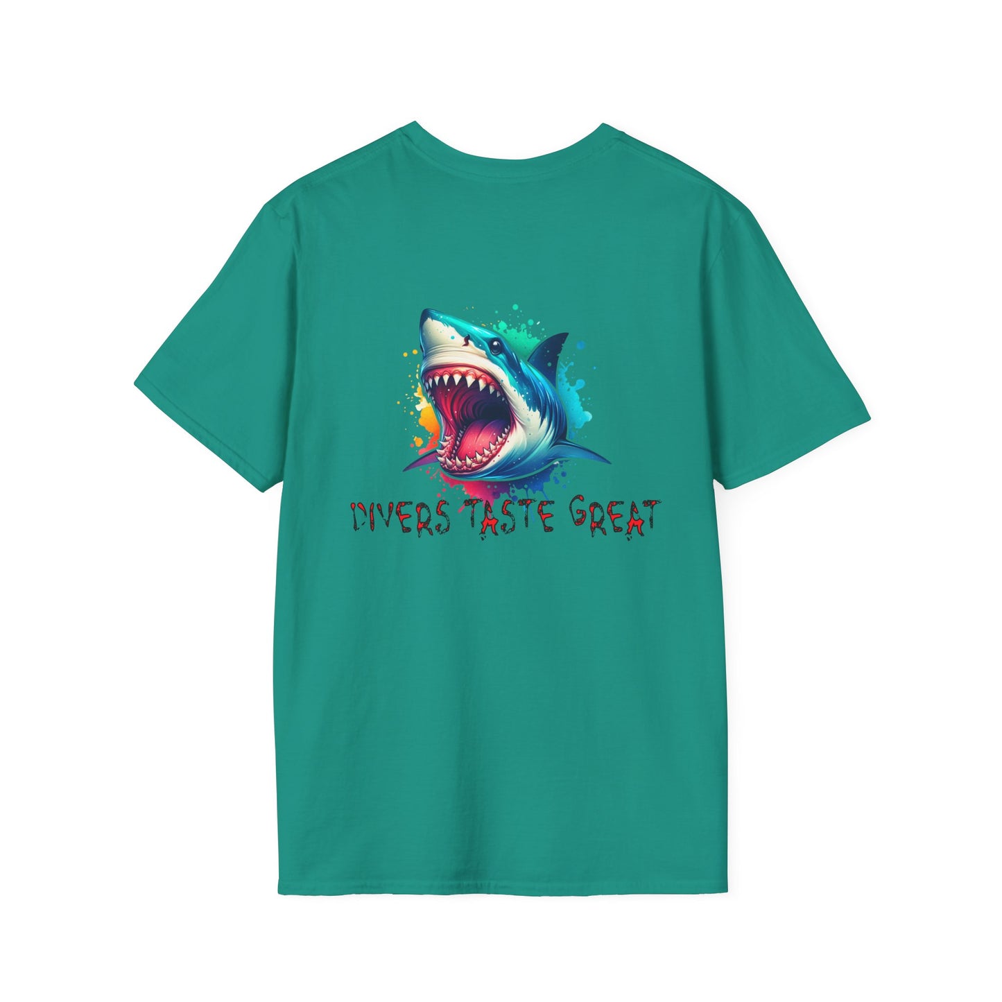 Diver's Taste Great Unisex Softstyle T-Shirt - Fun Fishing Tee on Caribbean Rays