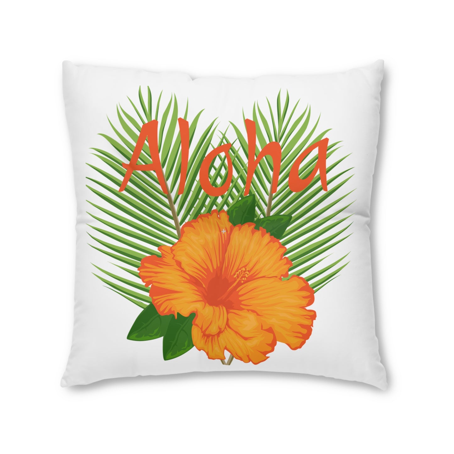 Aloha Tufted Floor Pillow, Square at Caribbean Rays