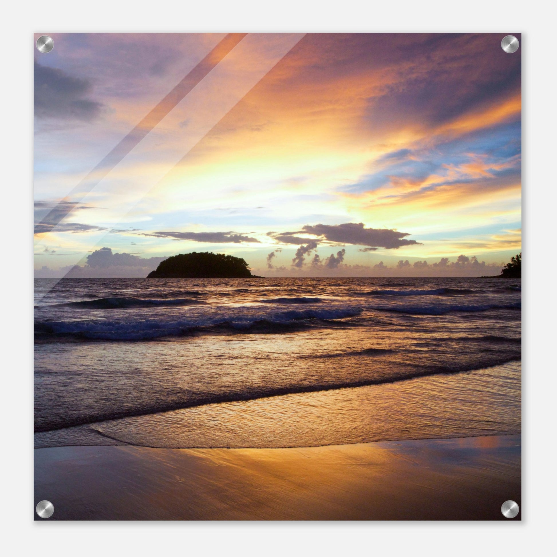 Island Sunset Acrylic Wall Print at Caribbean Rays