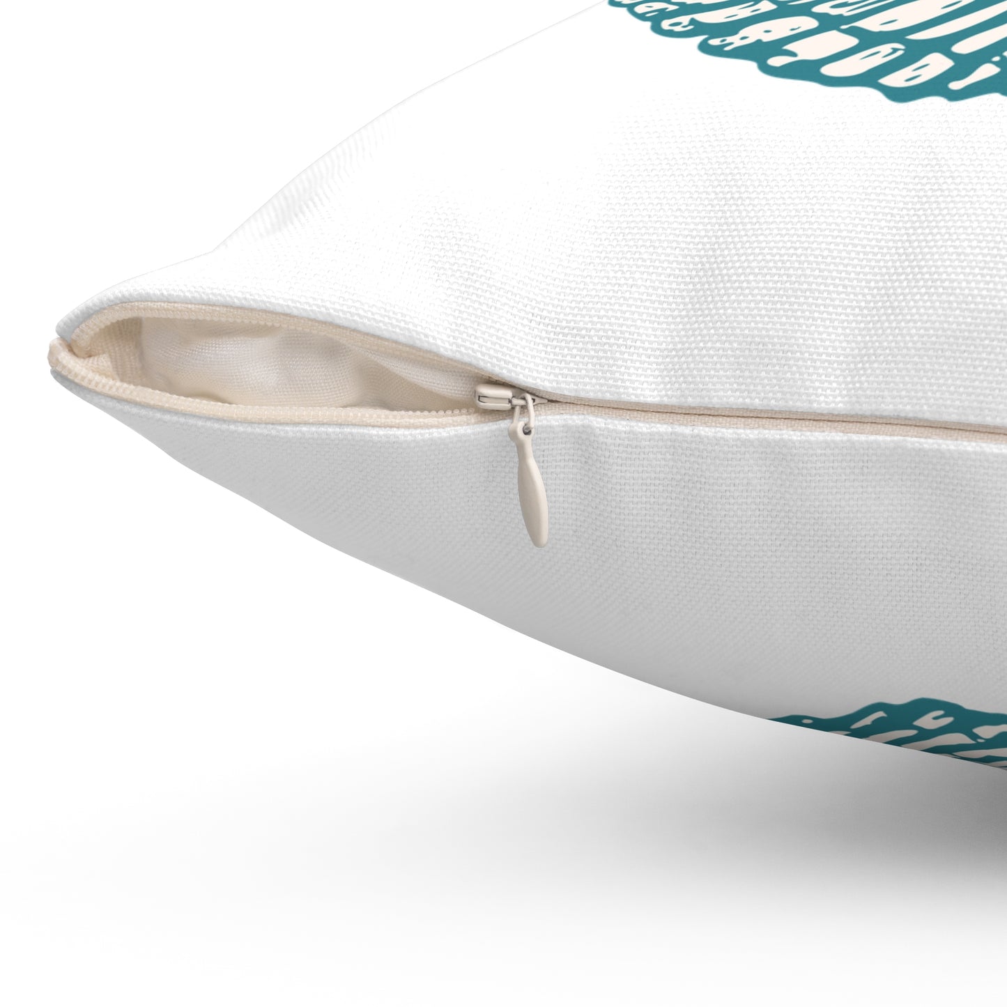 Beach Life Sea Shell Aqua Spun Polyester Square Pillow
