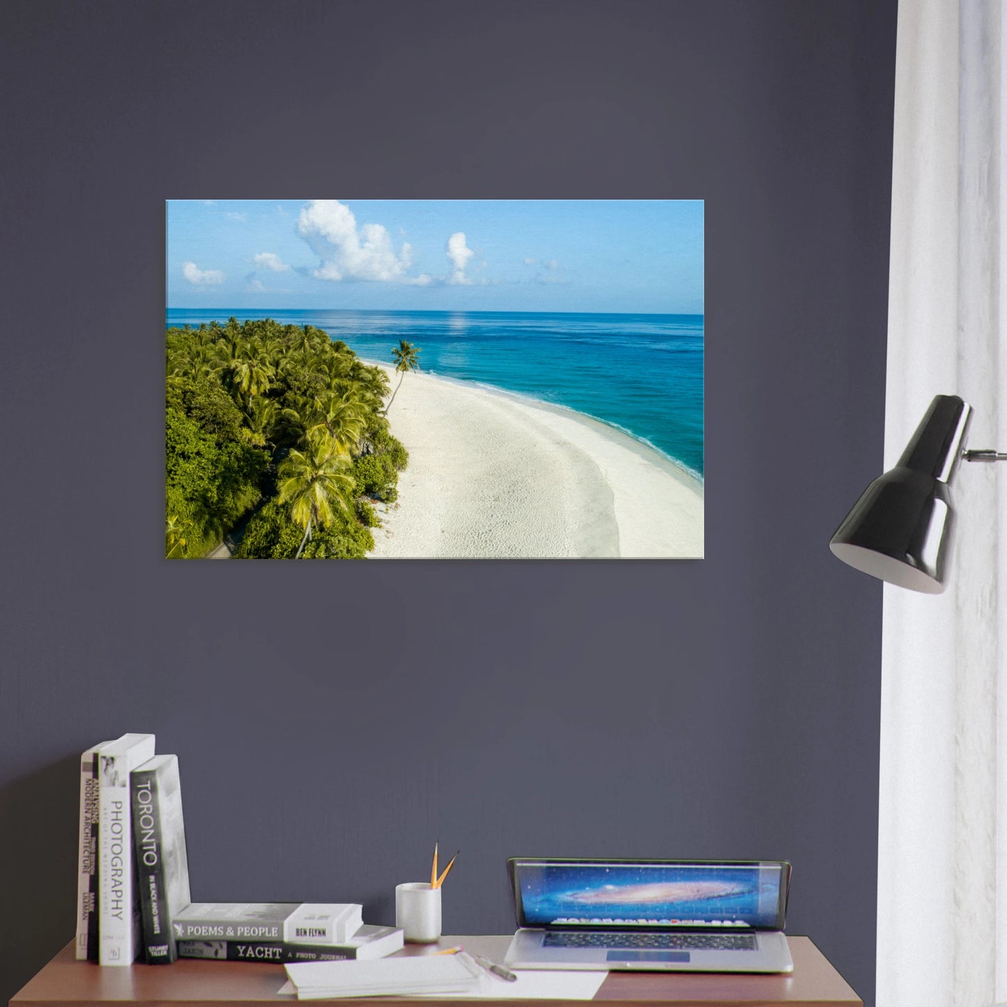 Beach Bend Canvas Wall Print at Caribbean Rays