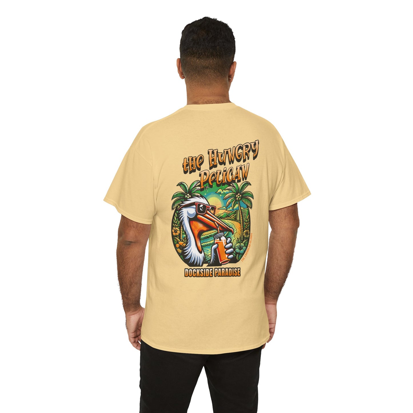 The Hungry Pelican Dockside Paradise Unisex Heavy Cotton Tee