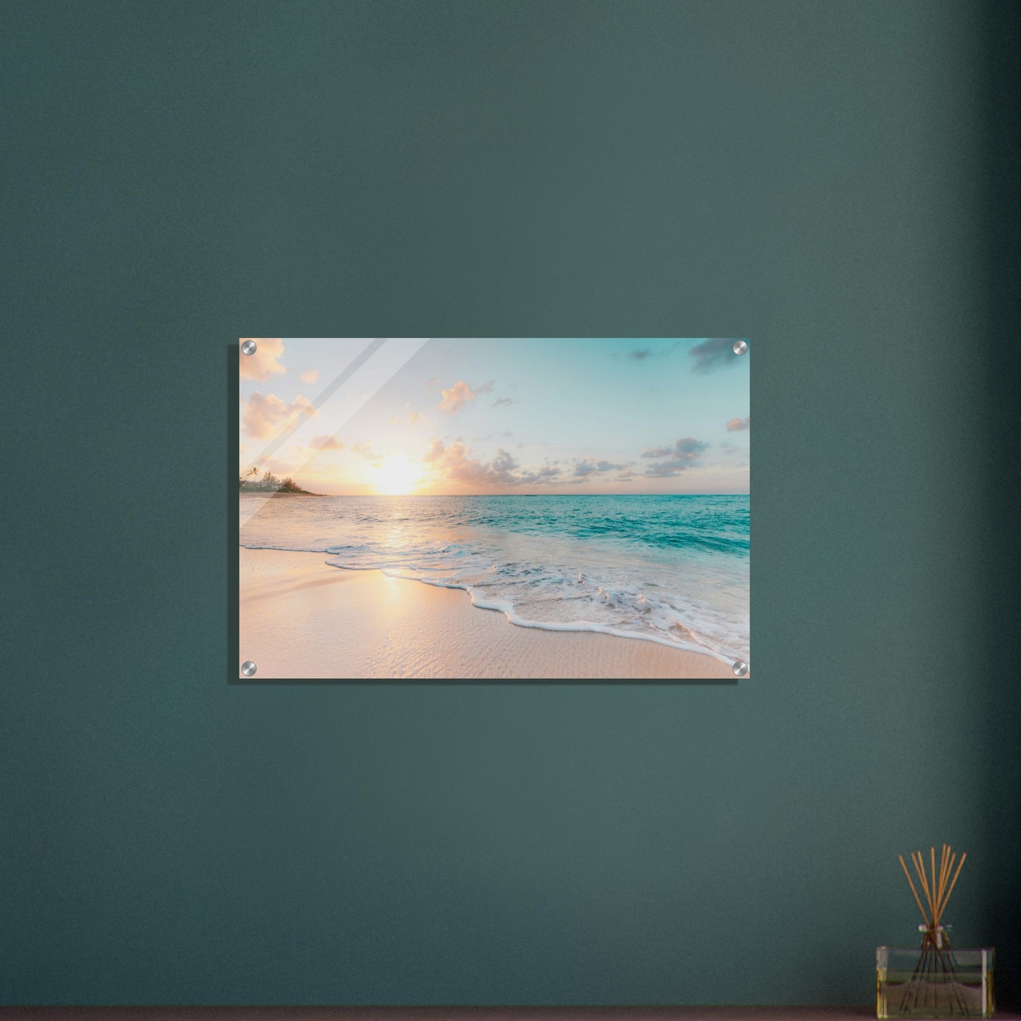 Island Bliss Acrylic Wall Print Caribbean Rays