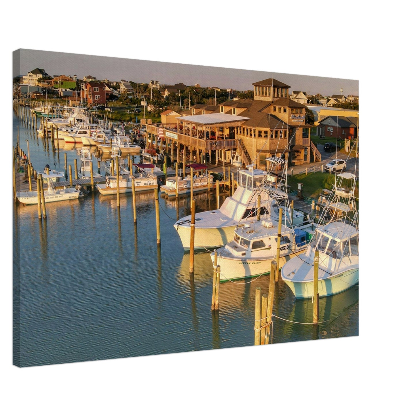 Breakwater Dockside Canvas Wall Print Caribbean Rays