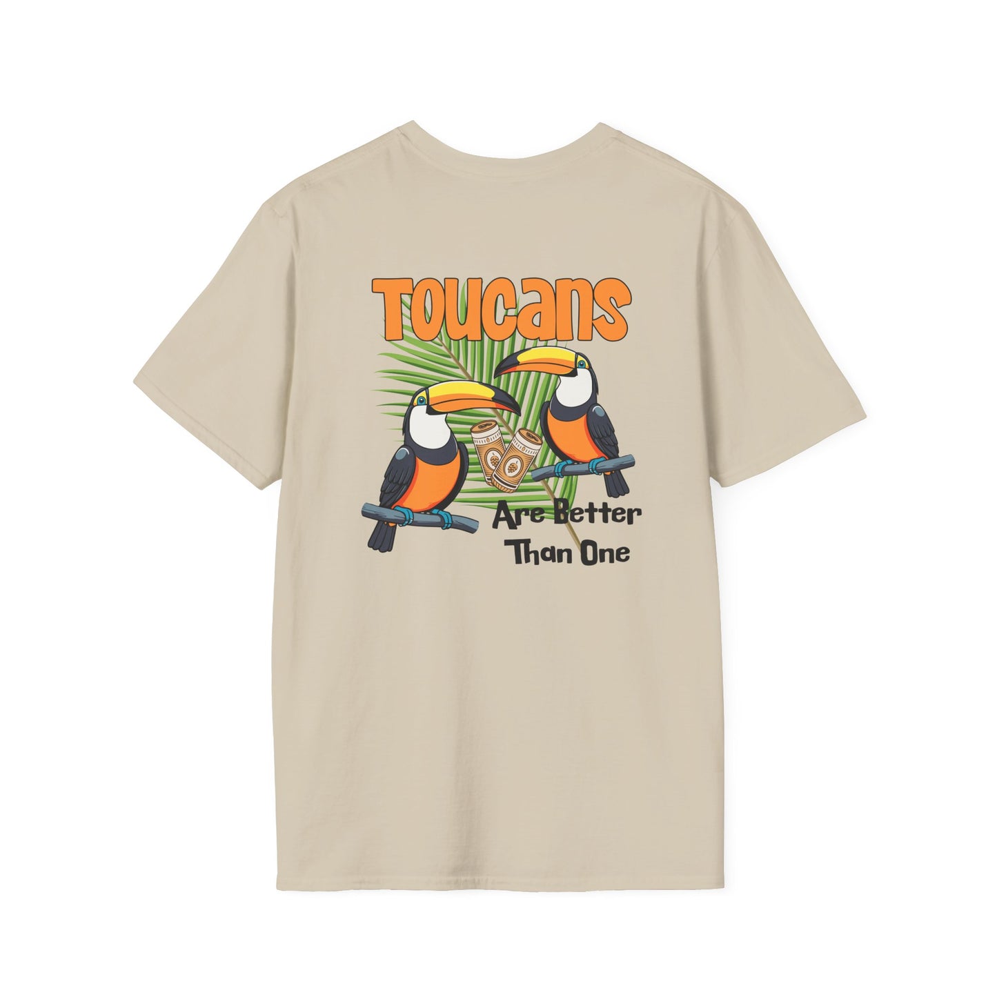 Toucans Are Better Than One Unisex Softstyle T-Shirt by Caribbean Rays