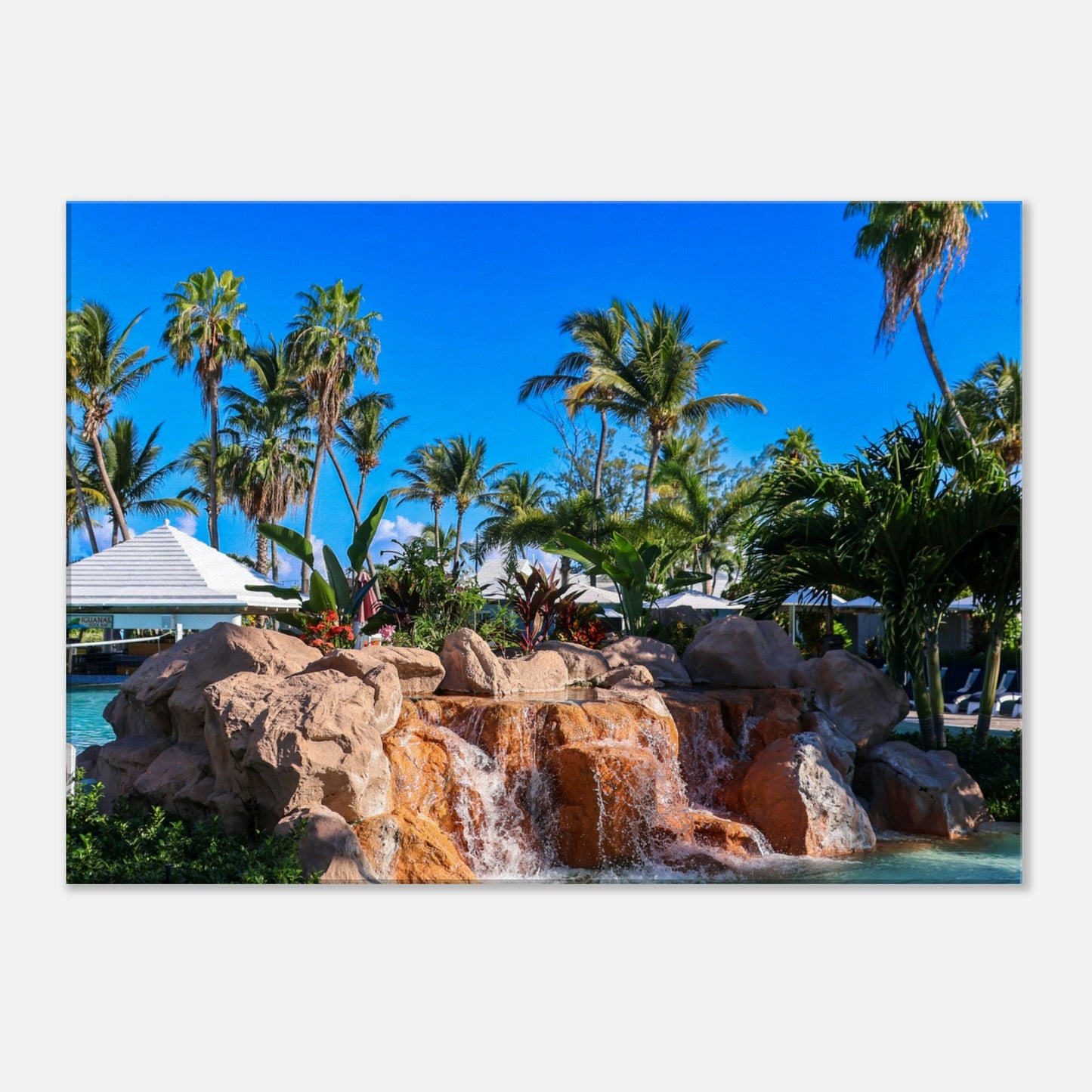 Paradise Resort Canvas Wall Print at Caribbean Rays