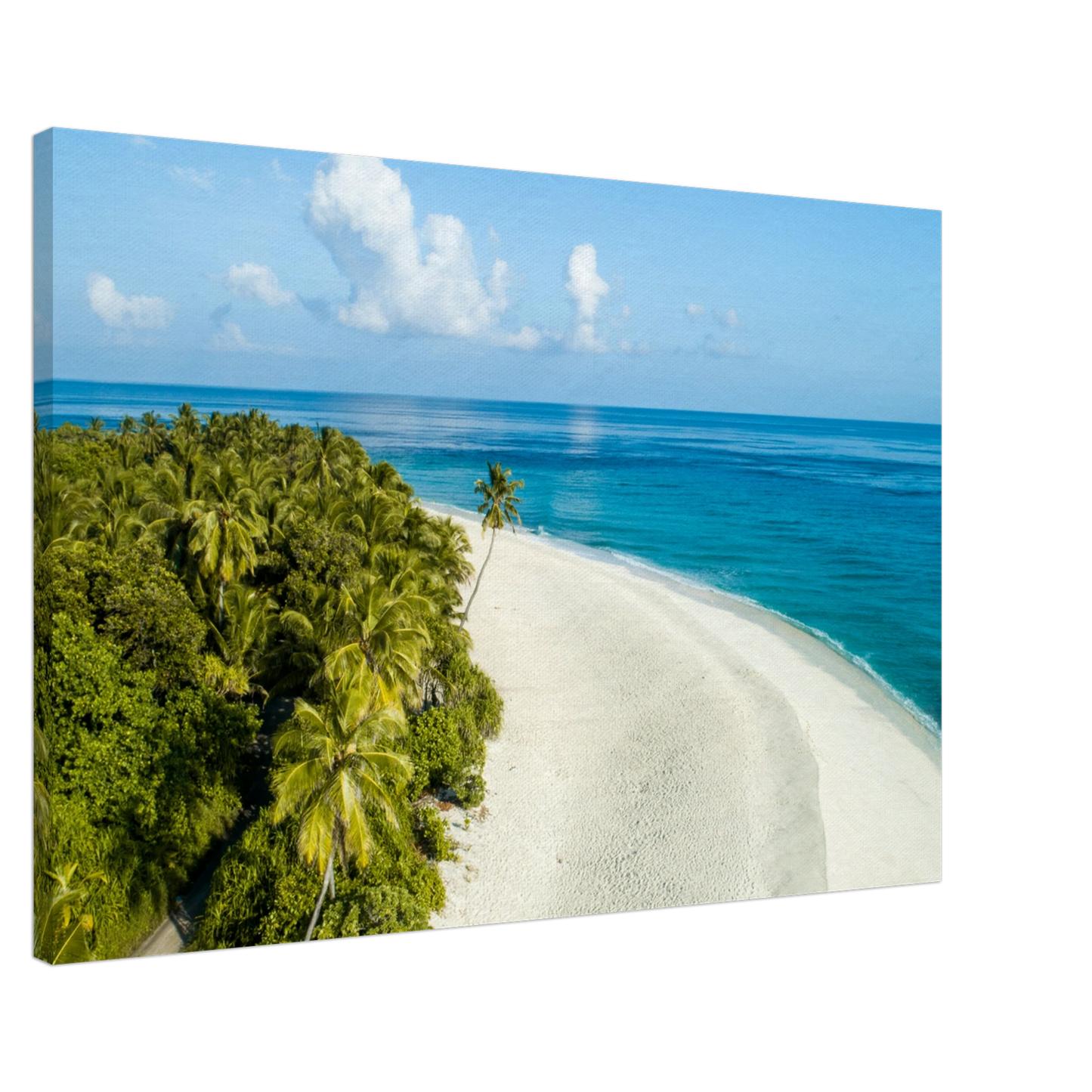 Beach Bend Canvas Wall Print -Caribbean Rays