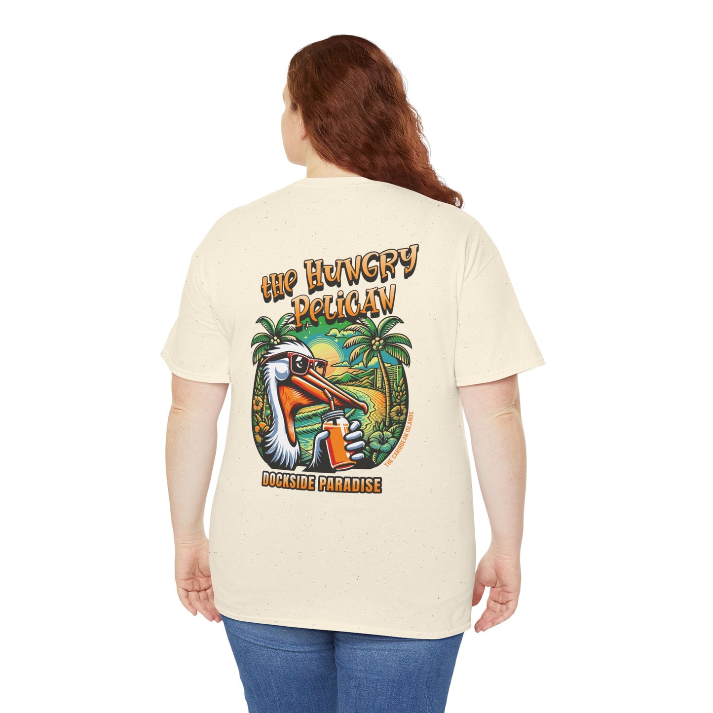 The Hungry Pelican Dockside Paradise Unisex Heavy Cotton Tee