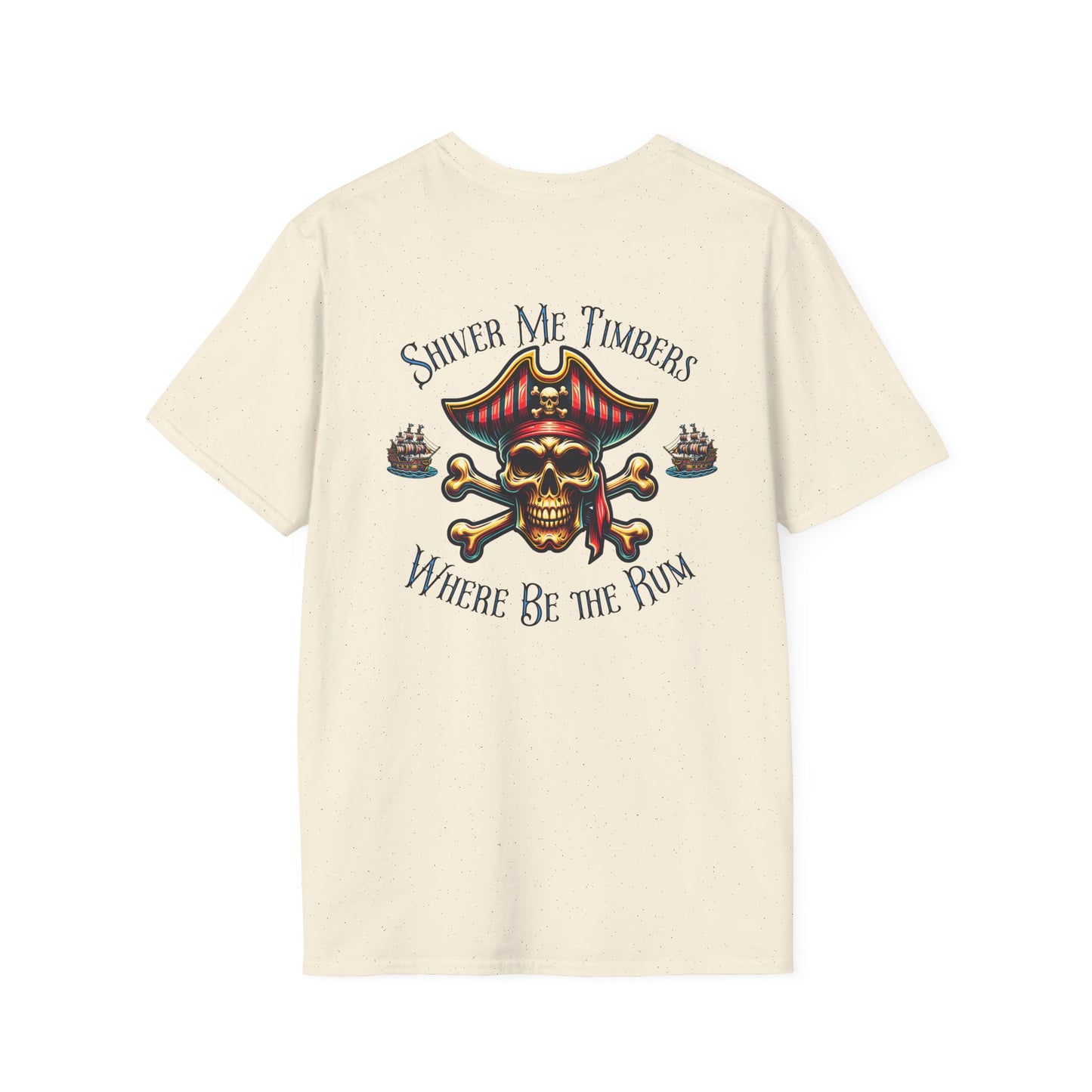 Shiver Me Timbers Unisex Softstyle T-Shirt by Caribbean Rays