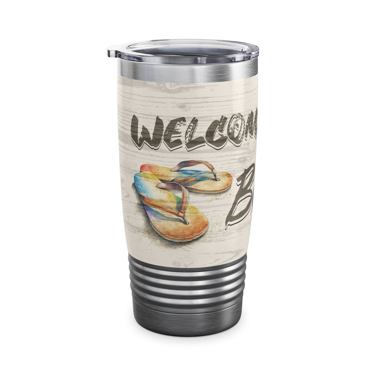 Welcome to the Beach Ringneck Tumbler, 20oz at Caribbean Rays