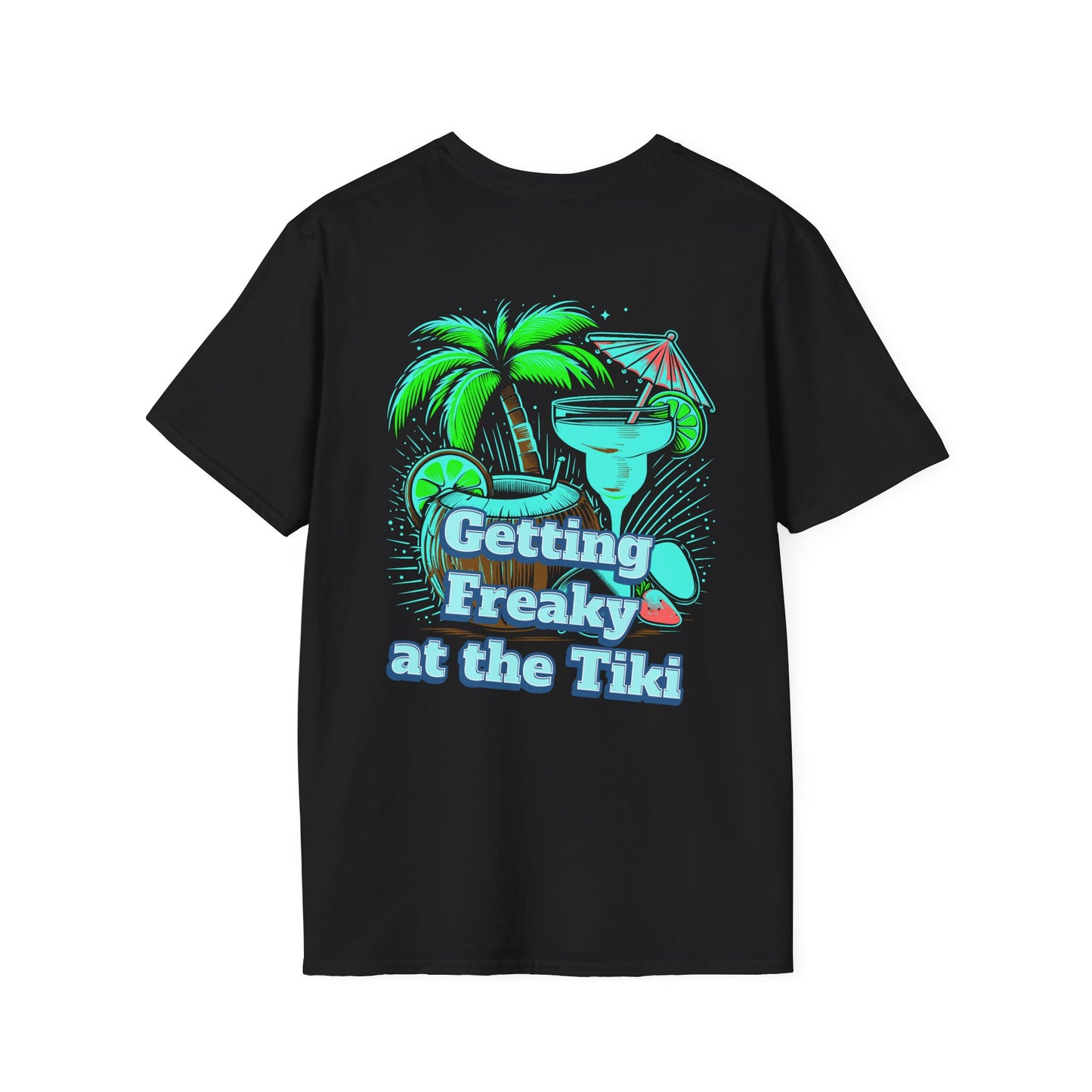 Getting Freaky at the Tiki Unisex Softstyle T-Shirt