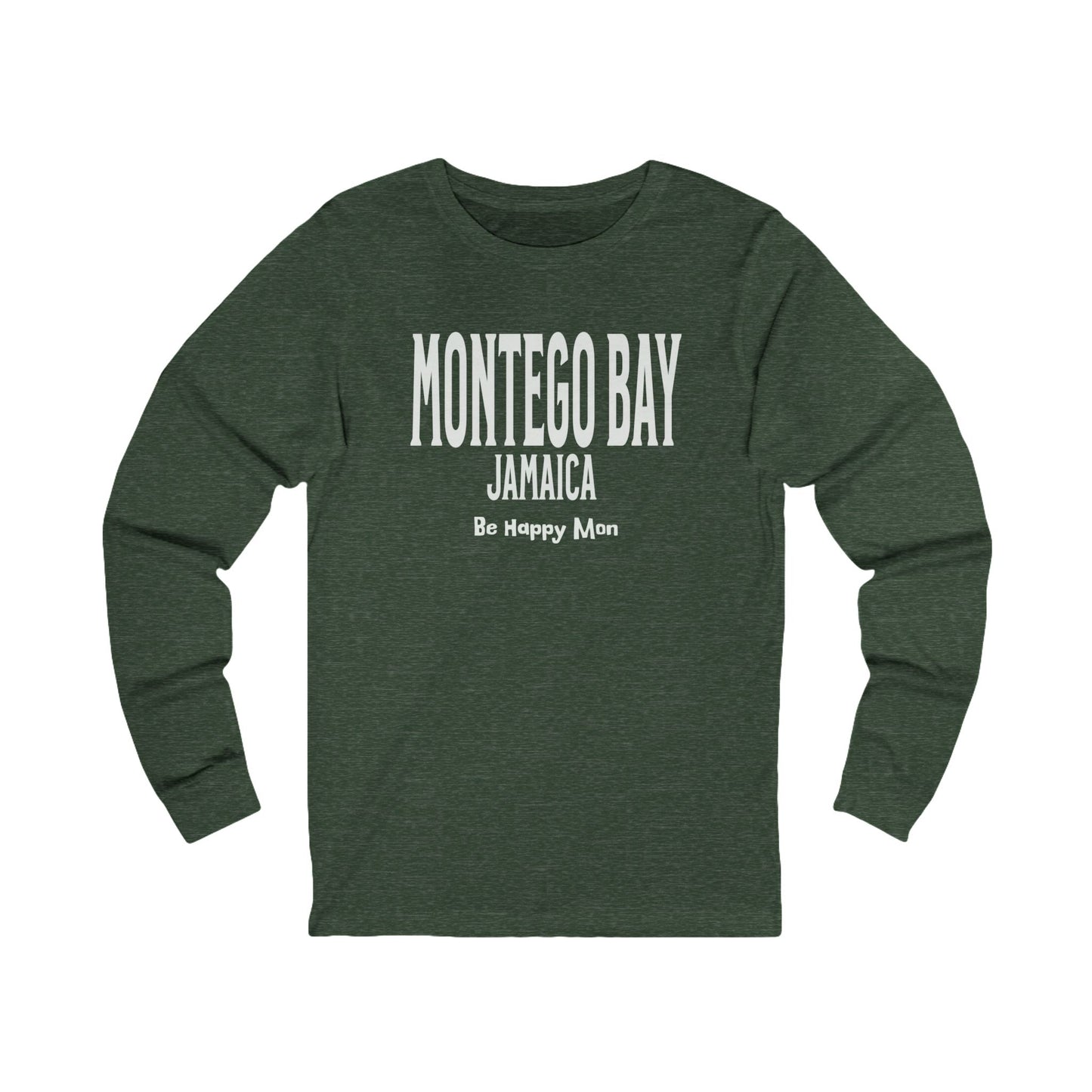 Montego Bay Unisex Jersey Long Sleeve Tee on Caribbean Rays