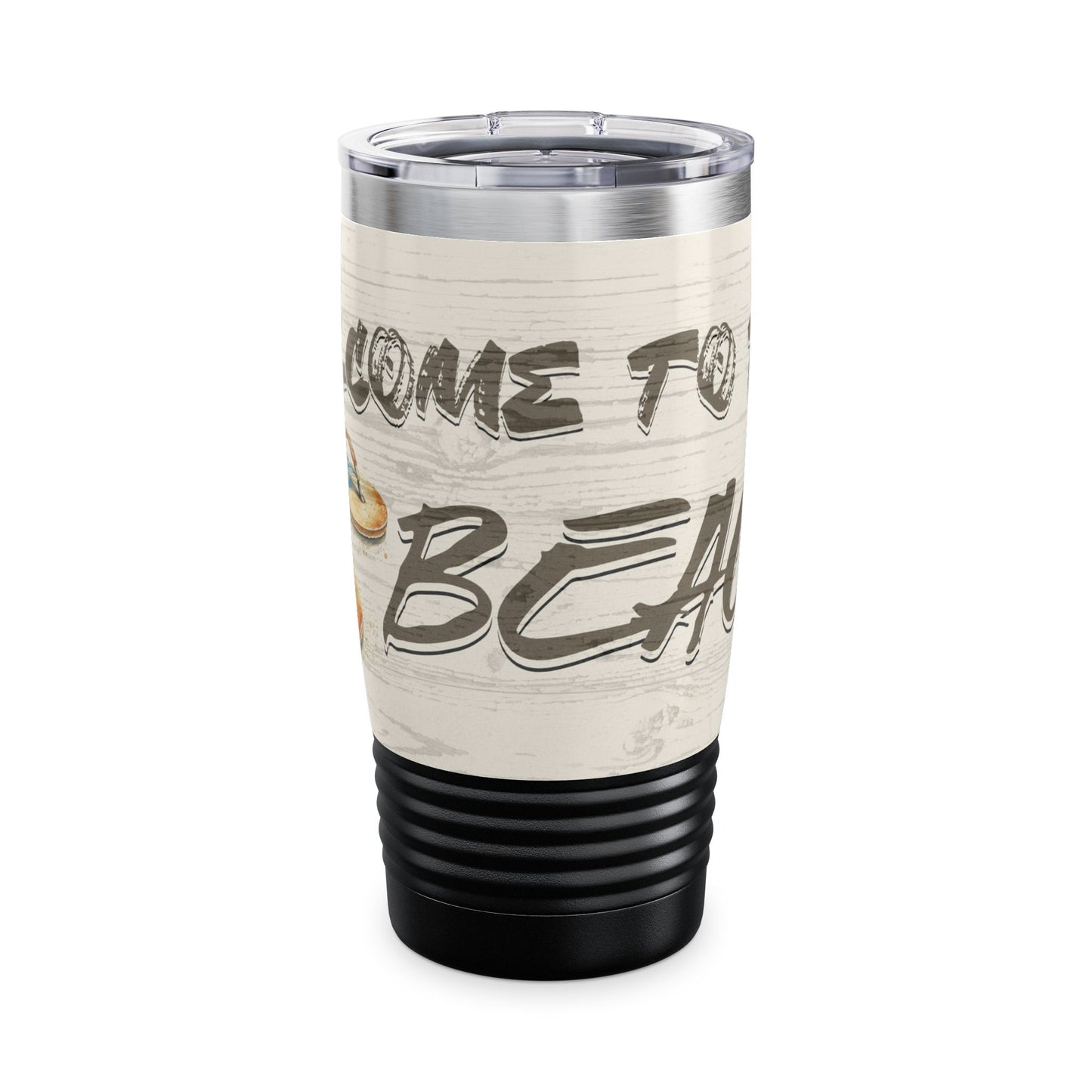 Welcome to the Beach Ringneck Tumbler, 20oz by Caribbean Rays