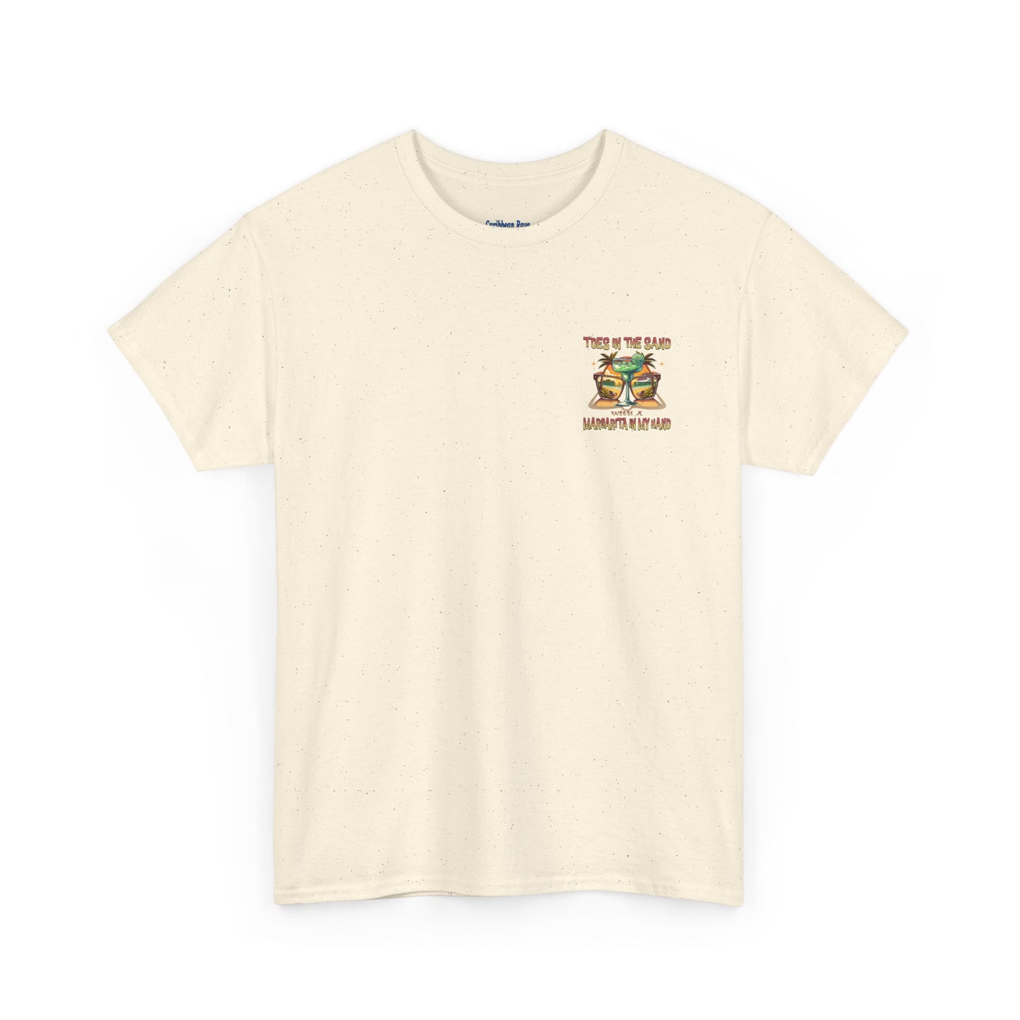 Toes in the Sand A Margarita in My Hand Unisex Heavy Cotton Tee