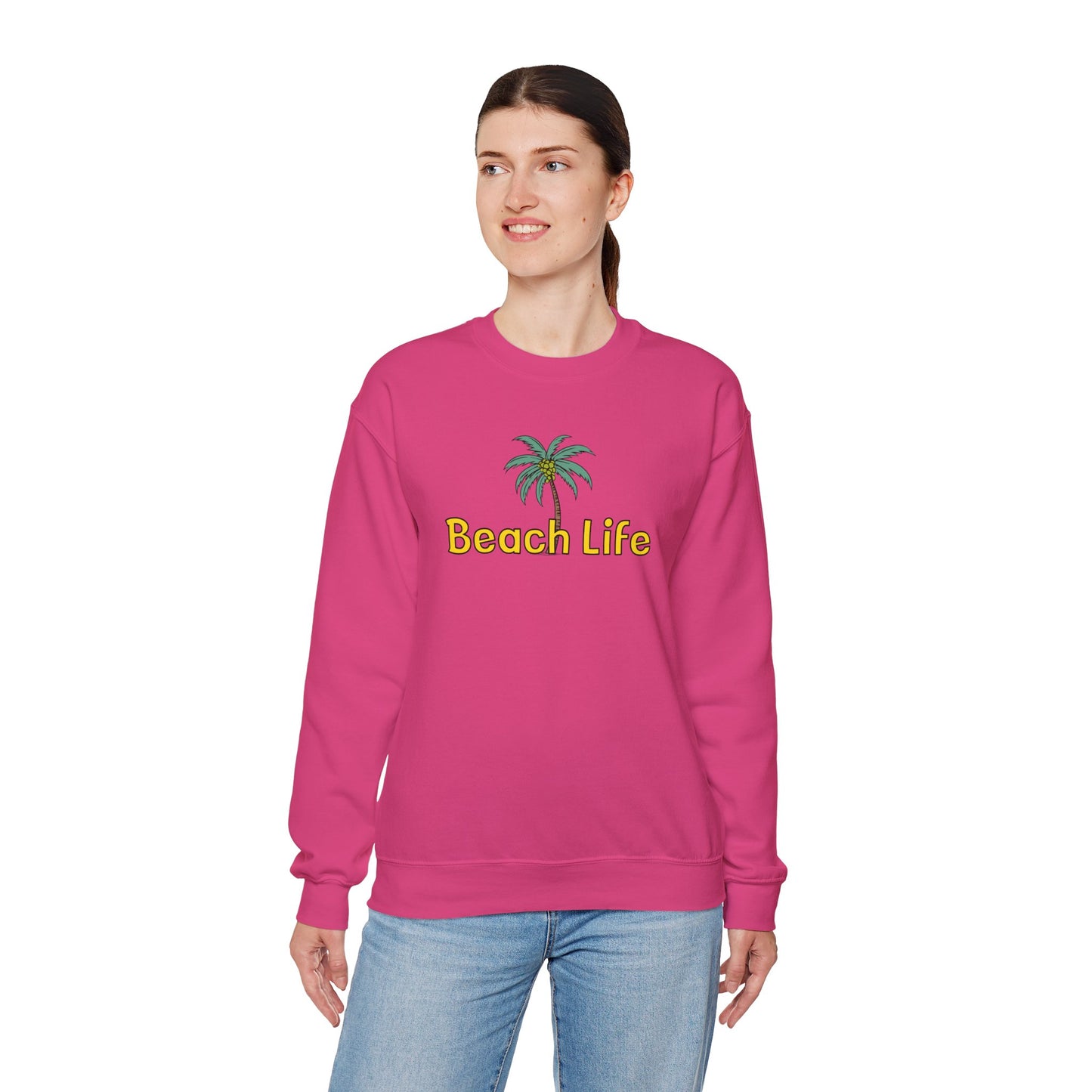 Beach Life Unisex Heavy Blend™ Crewneck Sweatshirt