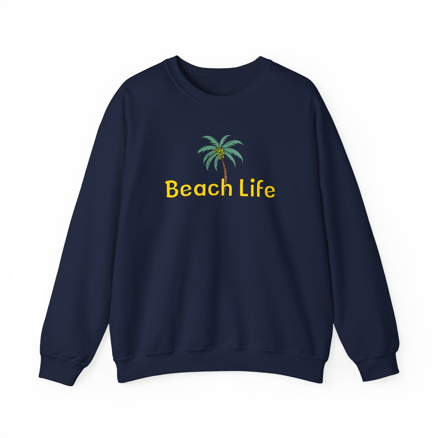 Beach Life Unisex Heavy Blend™ Crewneck Sweatshirt - Caribbean Rays