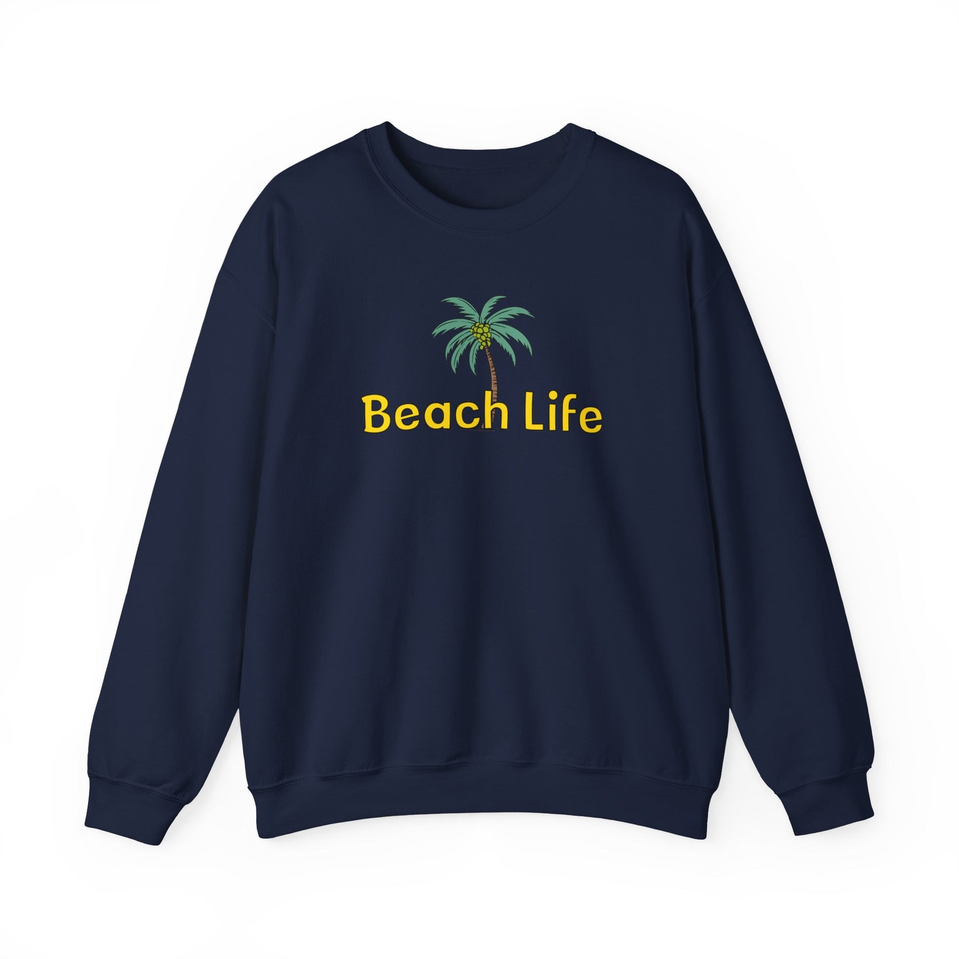 Beach Life Unisex Heavy Blend™ Crewneck Sweatshirt - Caribbean Rays