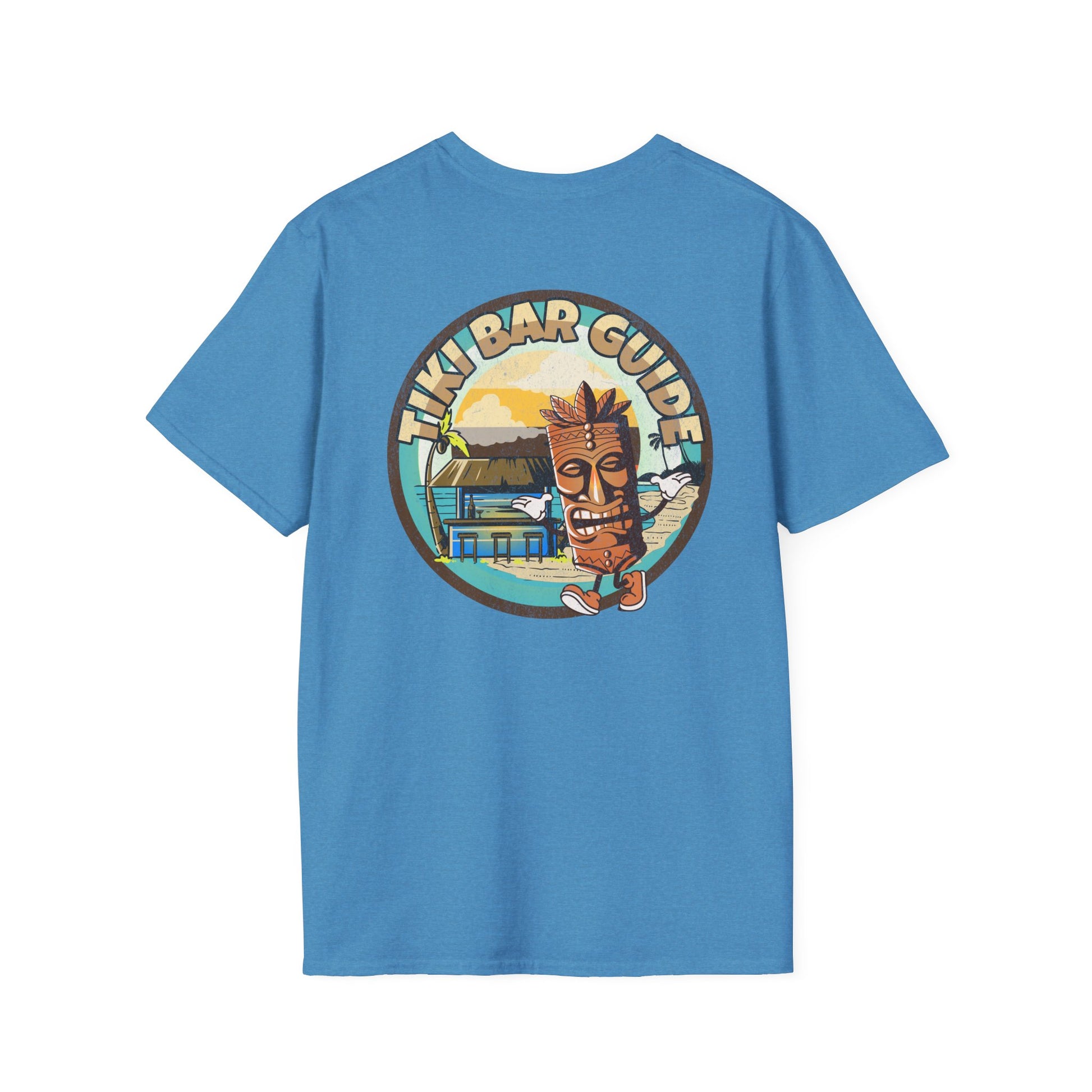 Tiki Bar Guide unisex softstyle T-Shirt at Caribbean Rays