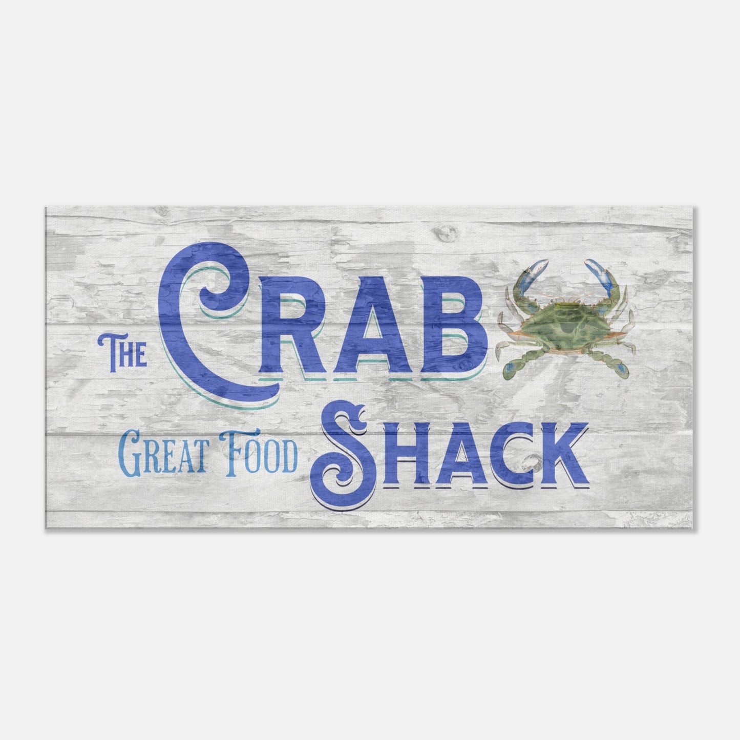 The Crab Shack Canvas Wall Print at Caribbean Rays