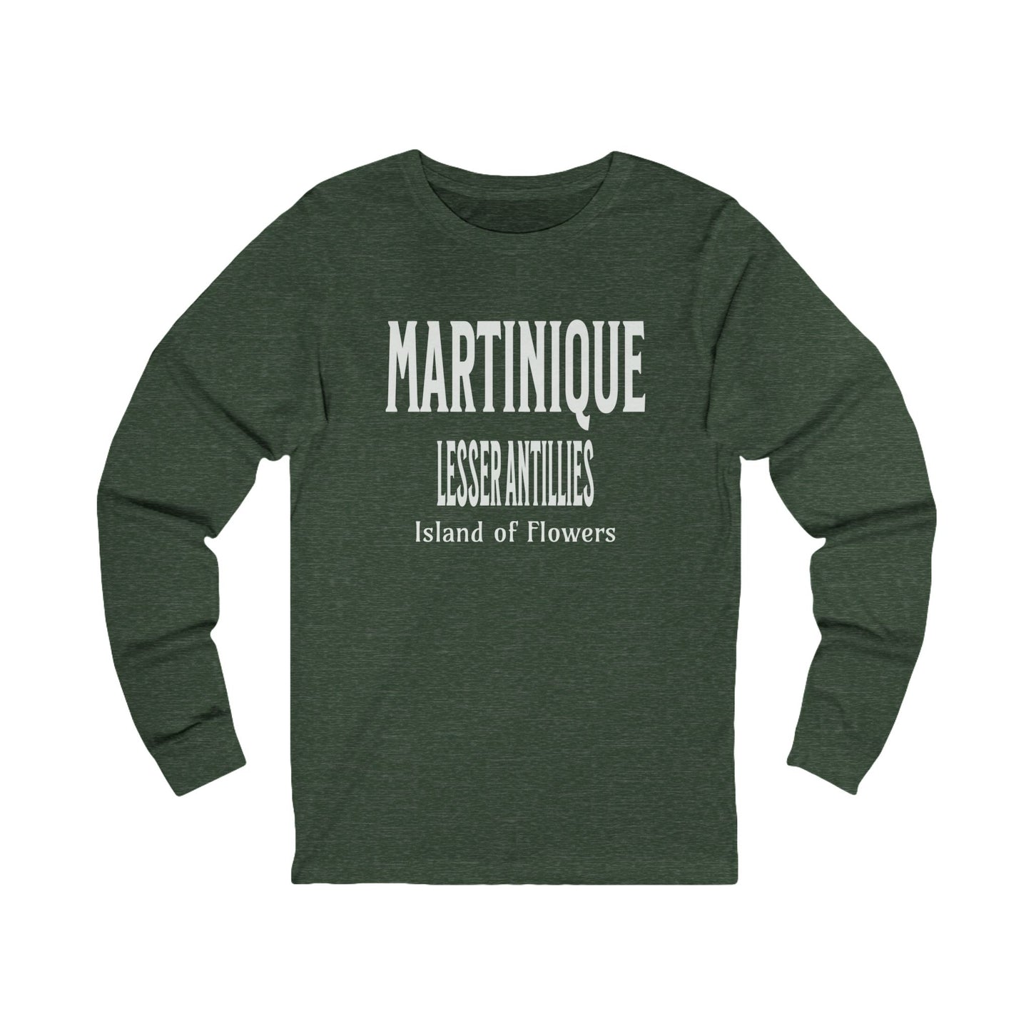 Martinique Unisex Jersey Long Sleeve Tee on Caribbean Rays