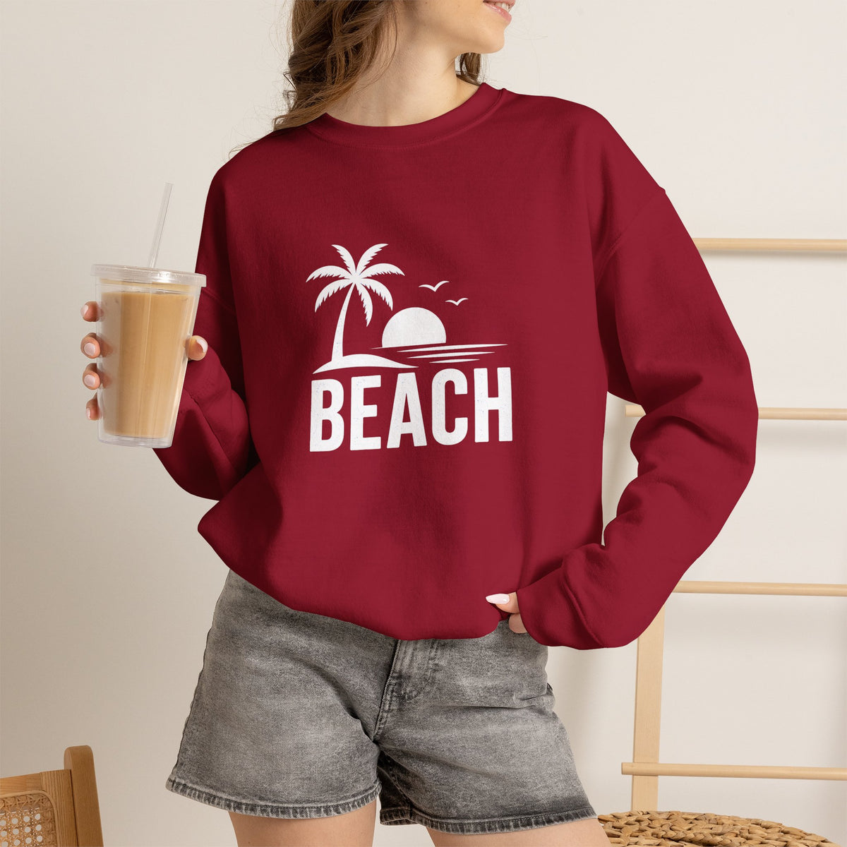 Beach Sunset Crewneck Sweatshirt