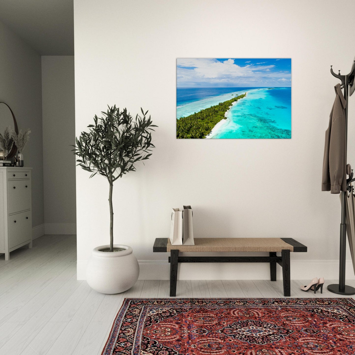 Skinny Island Canvas Wall Print - at Caribbean Rays