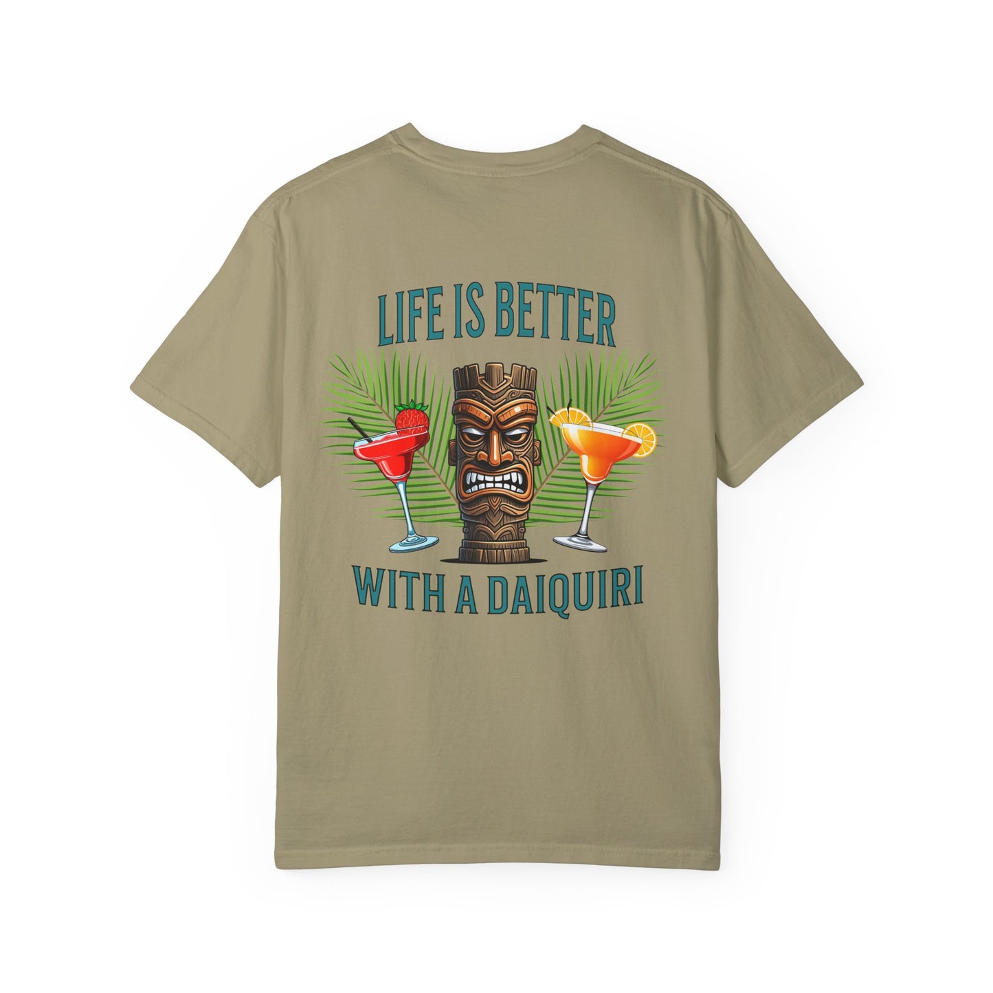 Resort Collection Life Is Better With a Daiquiri Unisex Garment-Dyed T-shirt - Caribbean Rays