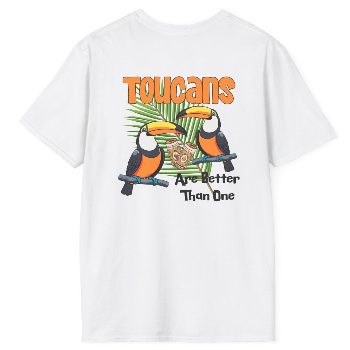 Toucans Are Better Than One Unisex Softstyle T-Shirt by Caribbean Rays