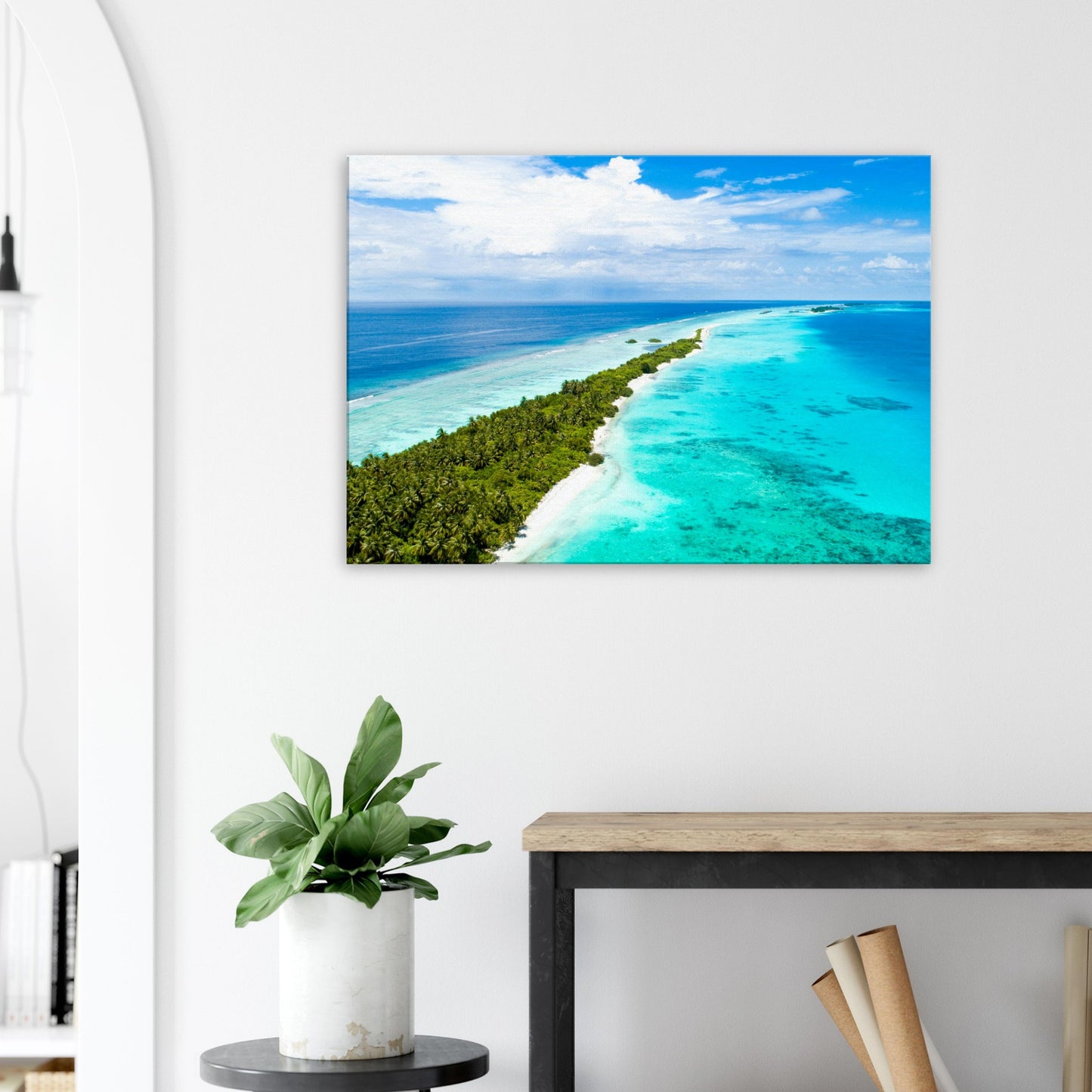 Skinny Island Canvas Wall Print - at Caribbean Rays