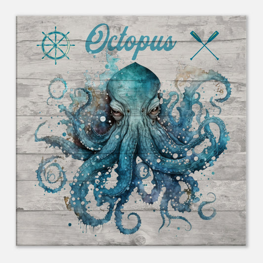 Octopus Canvas Wall Print by Caribbean Rays