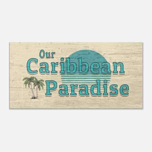Our Caribbean Paradise Large Canvas Wall Prints by Caribbean Rays