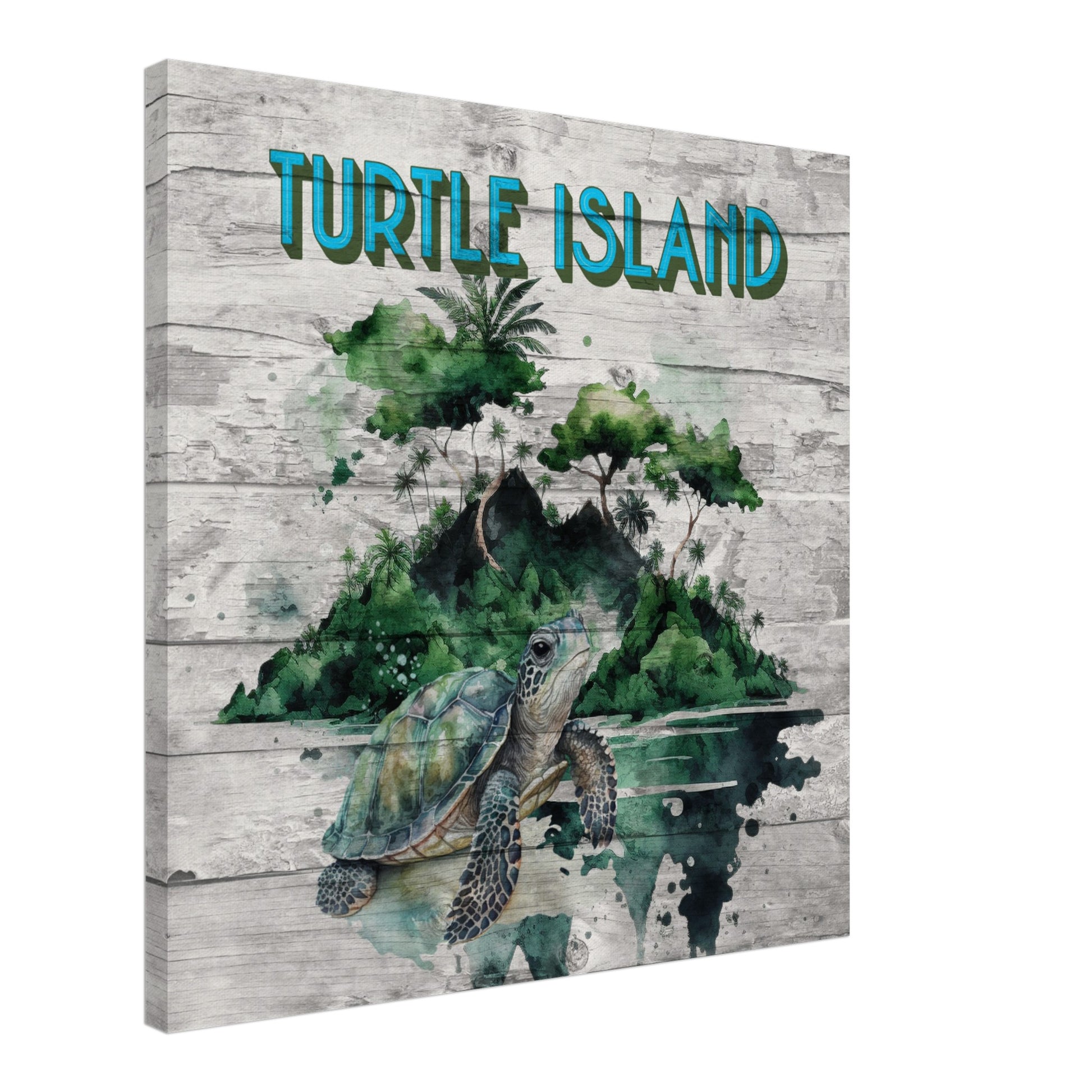 Turtle Island Canvas Wall Print 