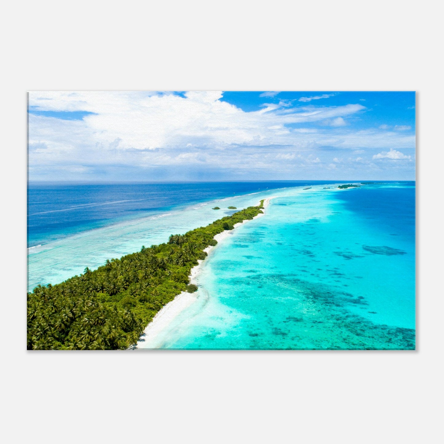 Skinny Island Canvas Wall Print by Caribbean Rays