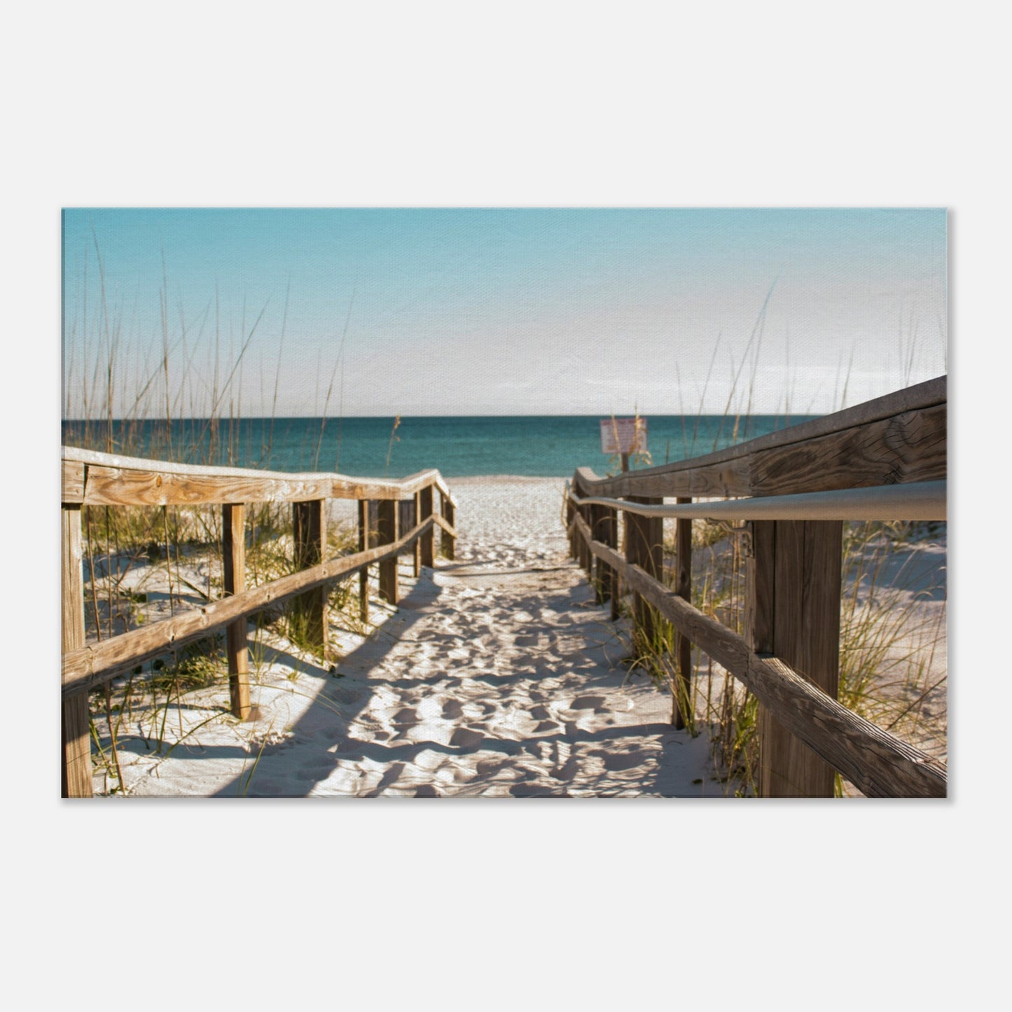 Beach Entrance Canvas Wall Print by Caribbean Rays