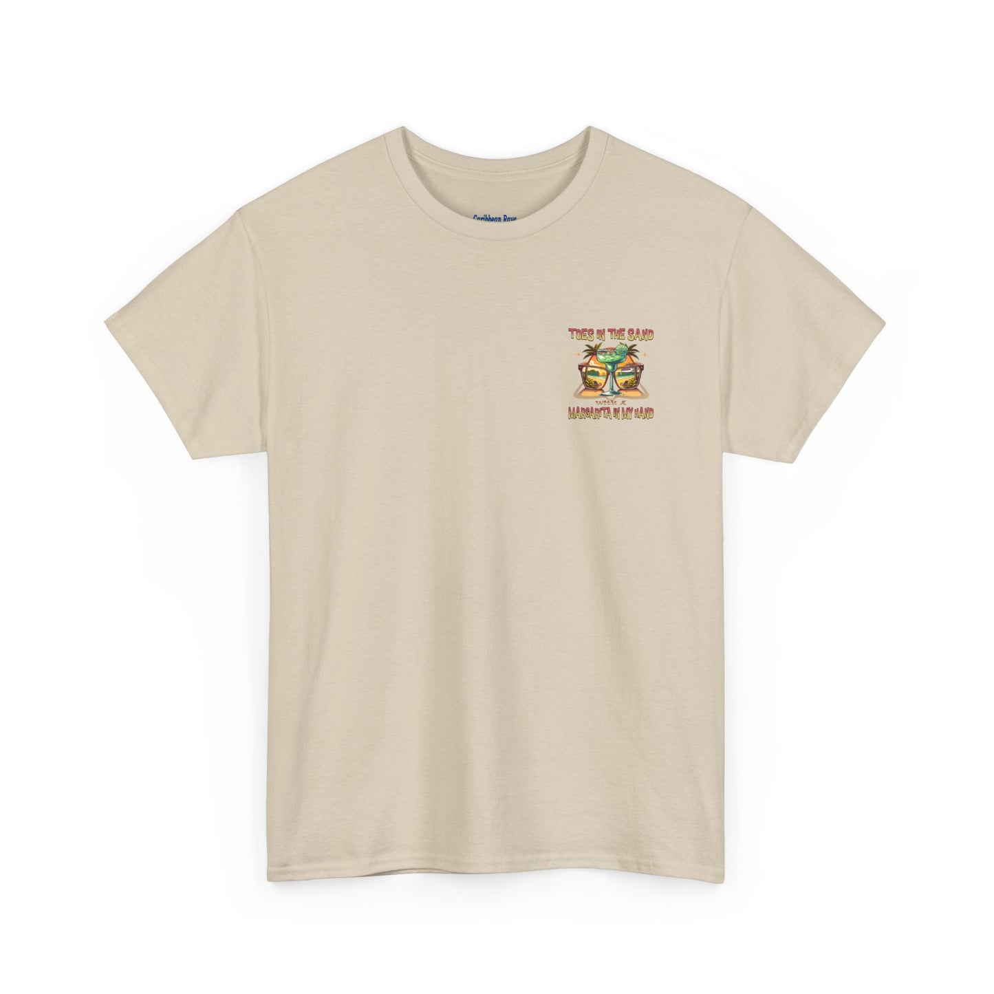 Toes in the Sand A Margarita in My Hand Unisex Heavy Cotton Tee