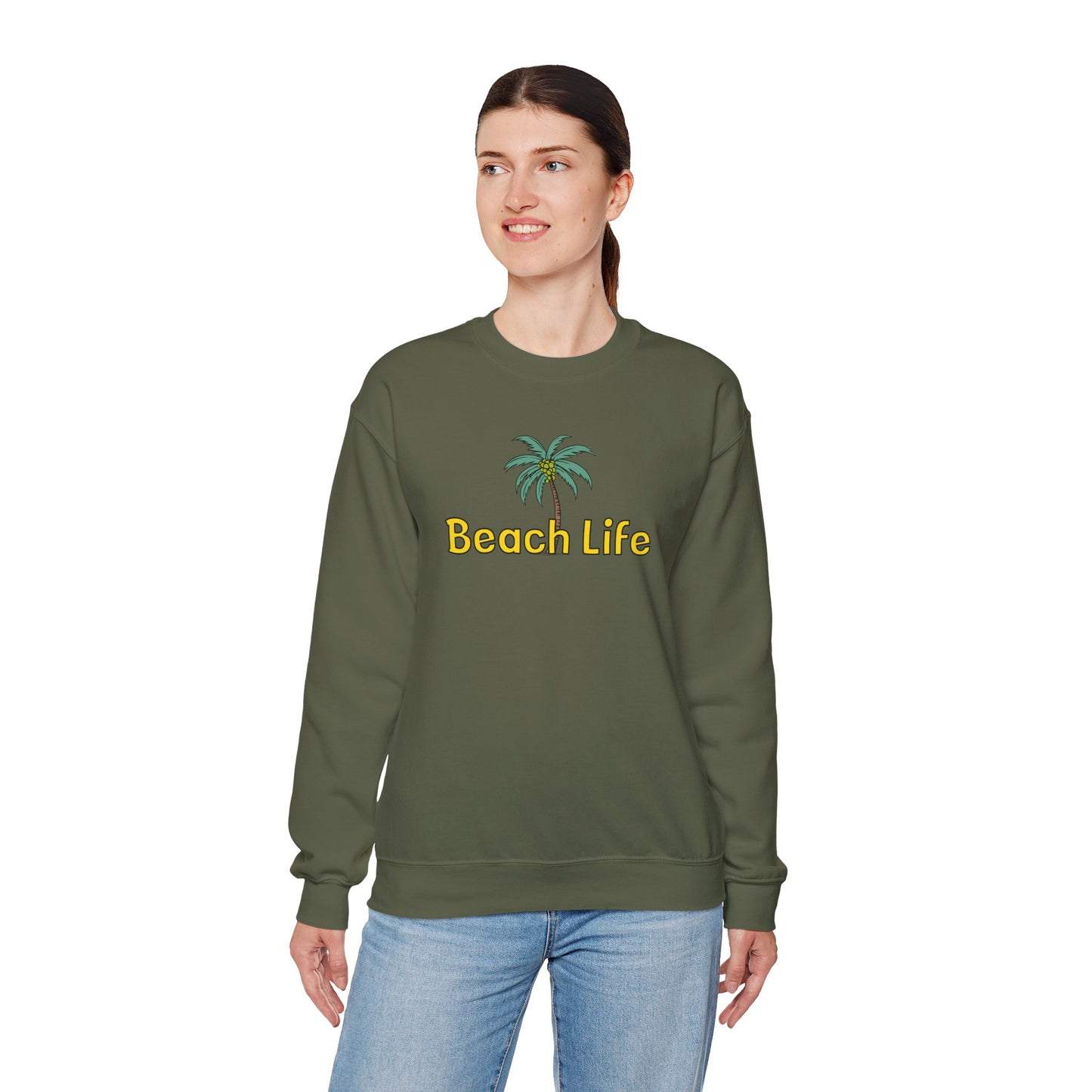 Beach Life Unisex Heavy Blend™ Crewneck Sweatshirt