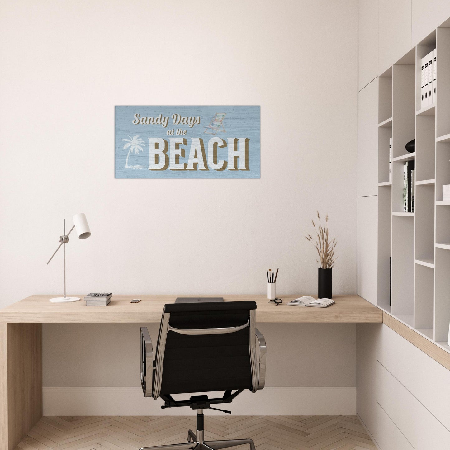 Sandy Days at the Beach Large Canvas Wall Print - at Caribbean Rays