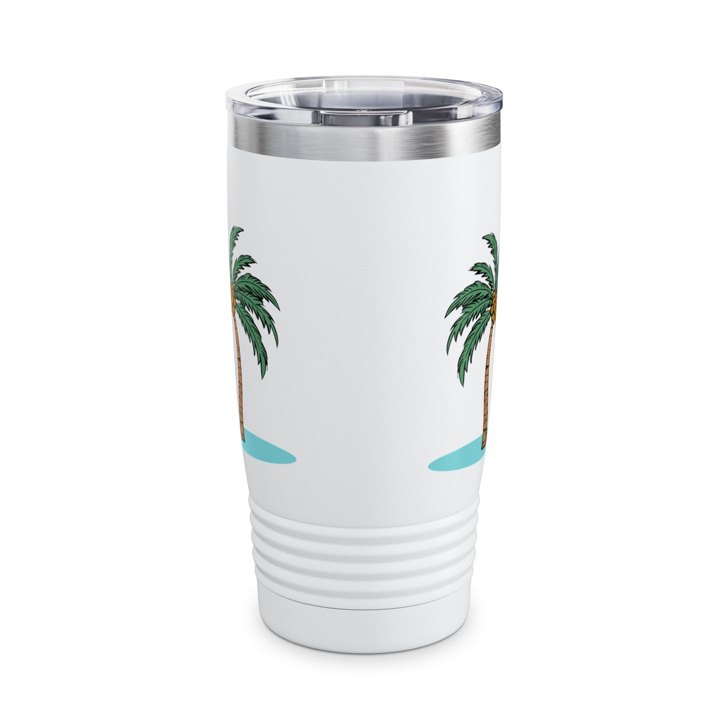 Island Beach Girl Ringneck Tumbler, 20oz - Caribbean Rays