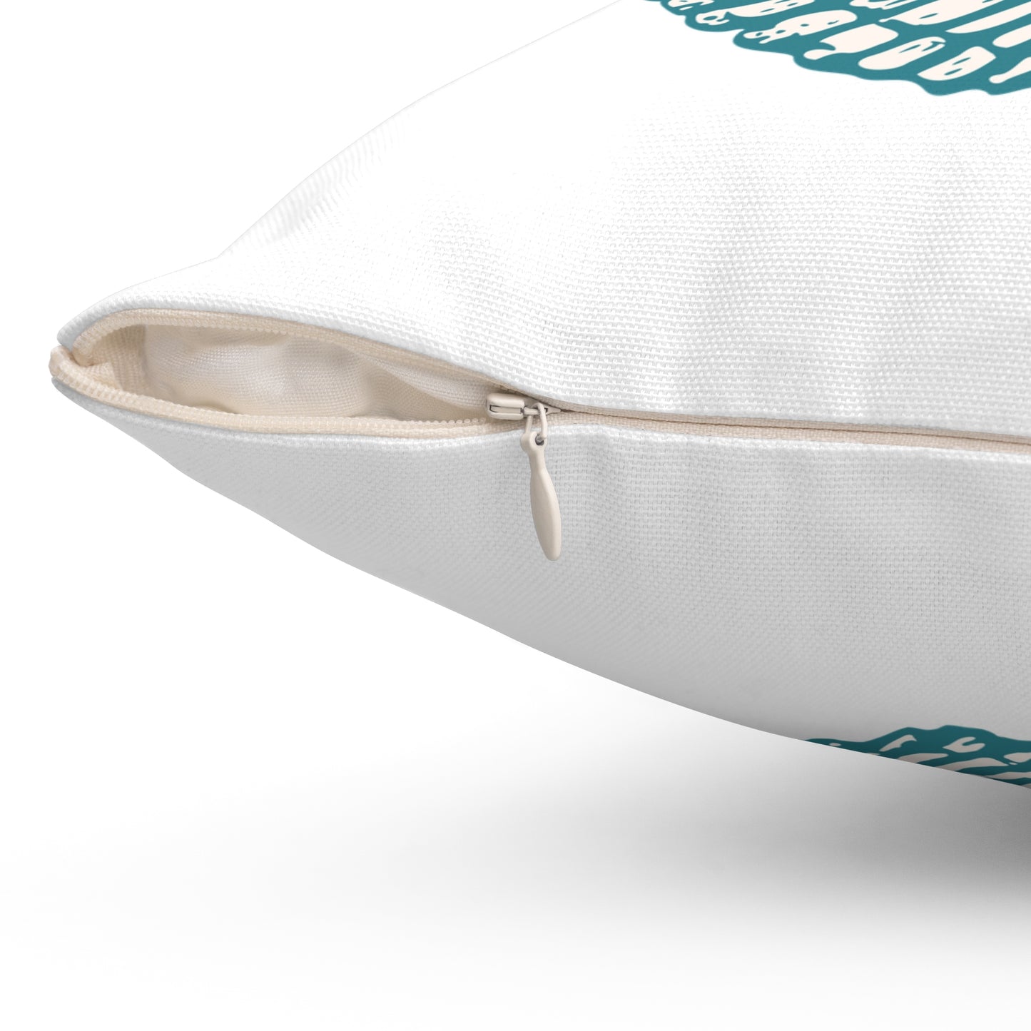 Beach Life Sea Shell Aqua Spun Polyester Square Pillow