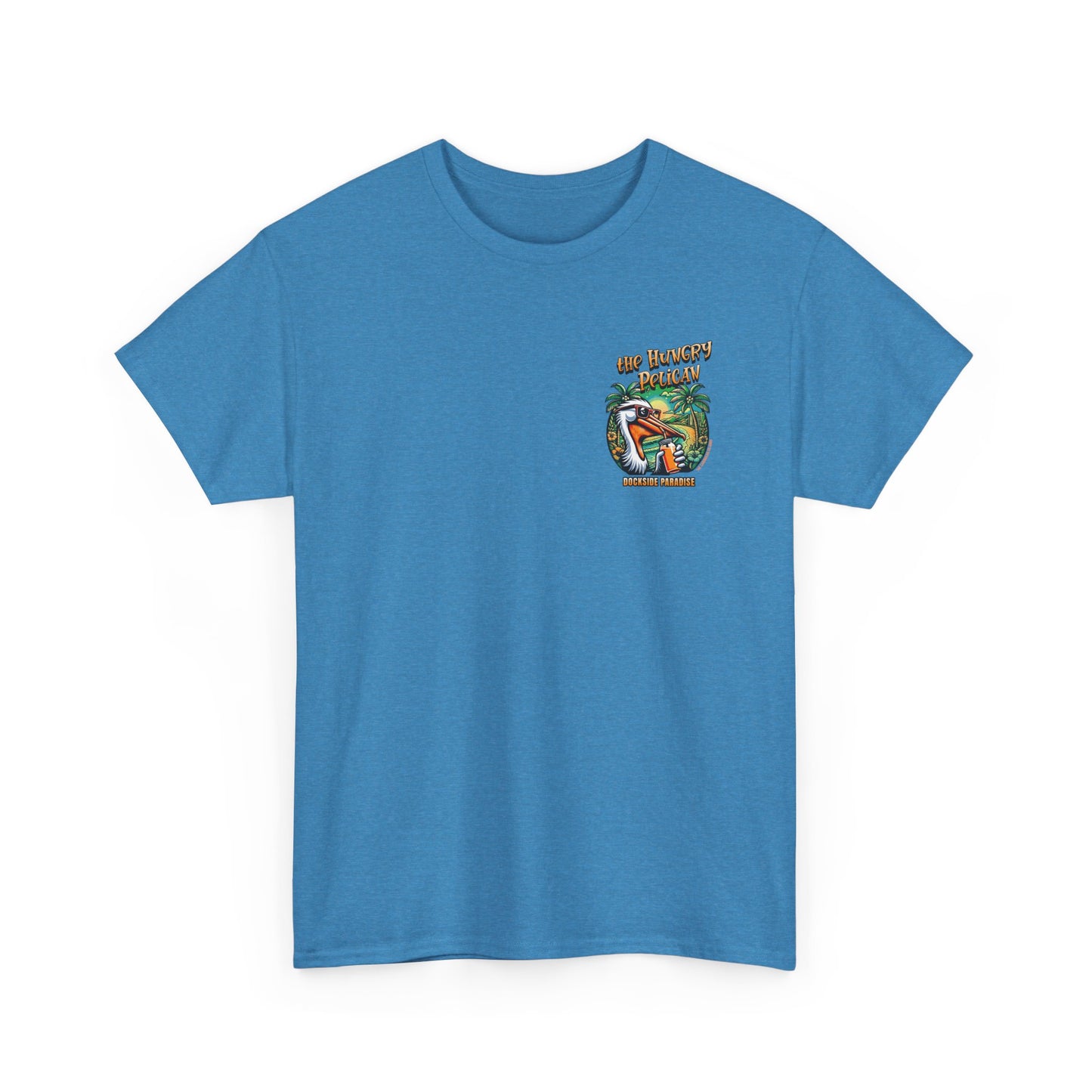 The Hungry Pelican Dockside Paradise Unisex Heavy Cotton Tee