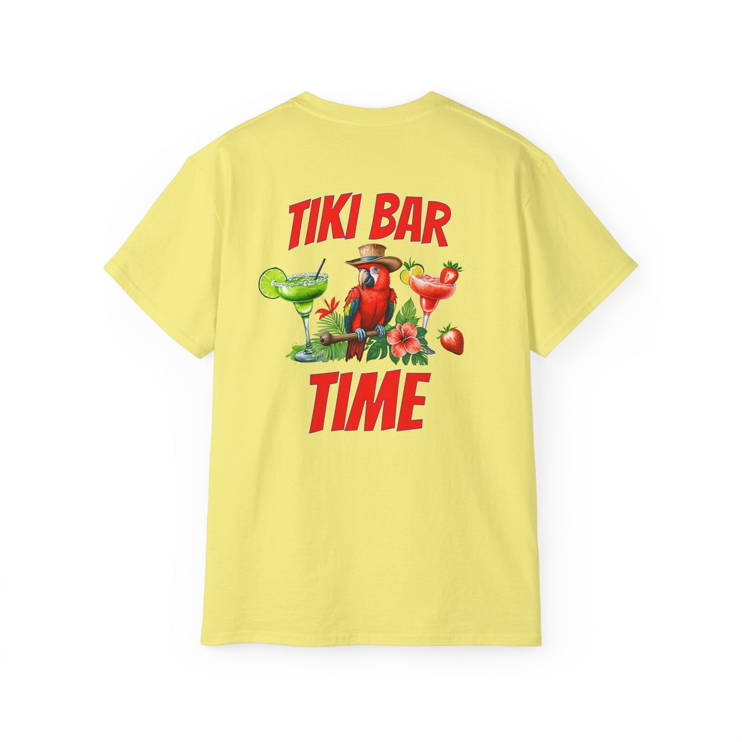 Tiki Beach Collection Tik Bar Time Unisex Ultra Cotton Tee on Caribbean Rays