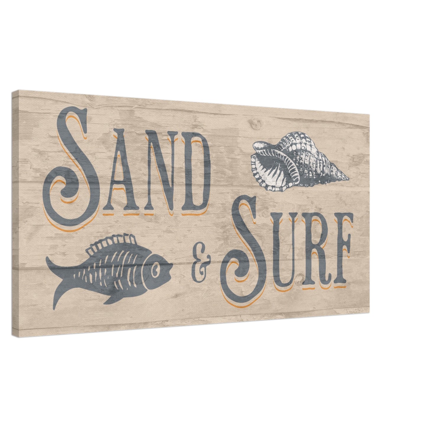 Sand & Surf Large Canvas Wall Print