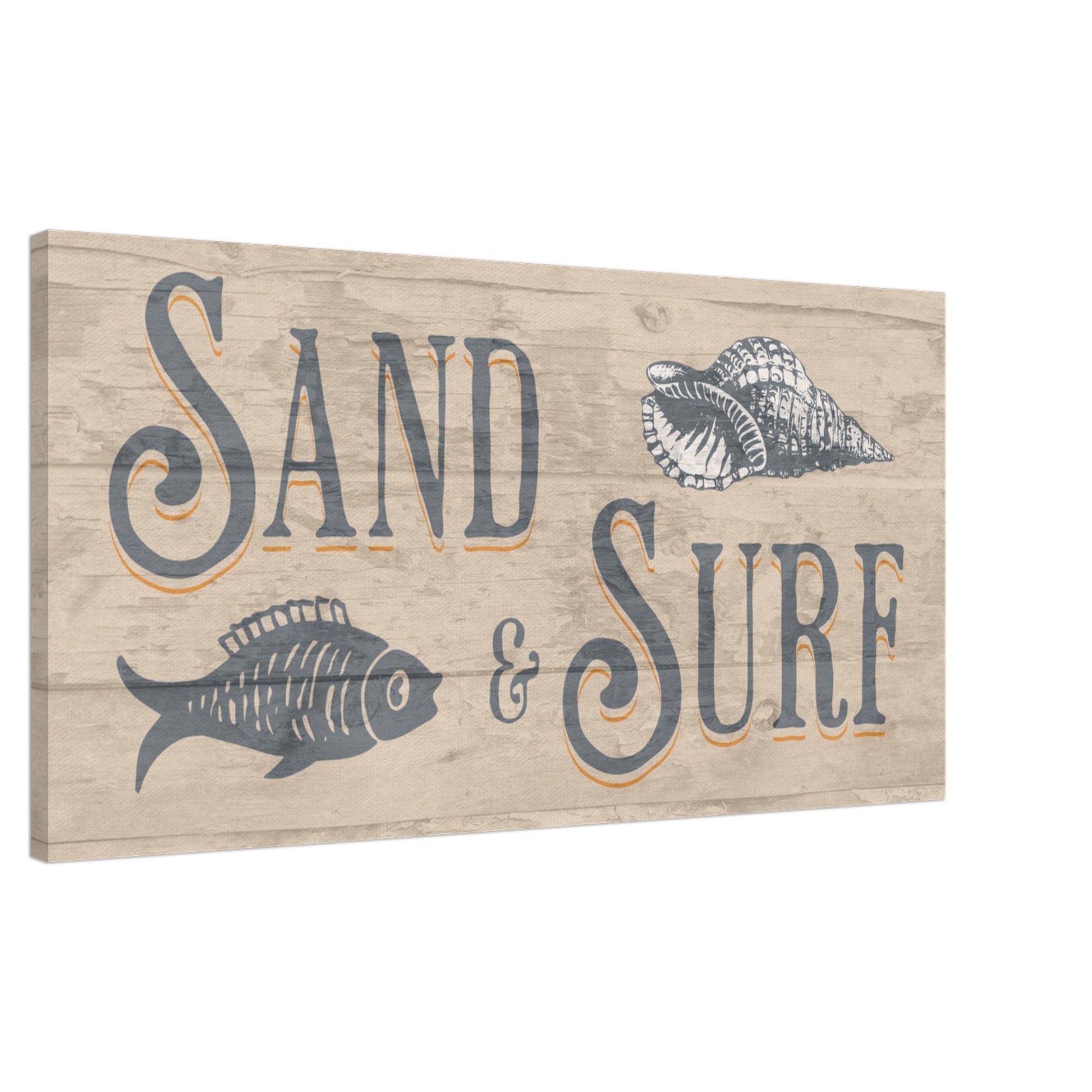 Sand & Surf Large Canvas Wall Print