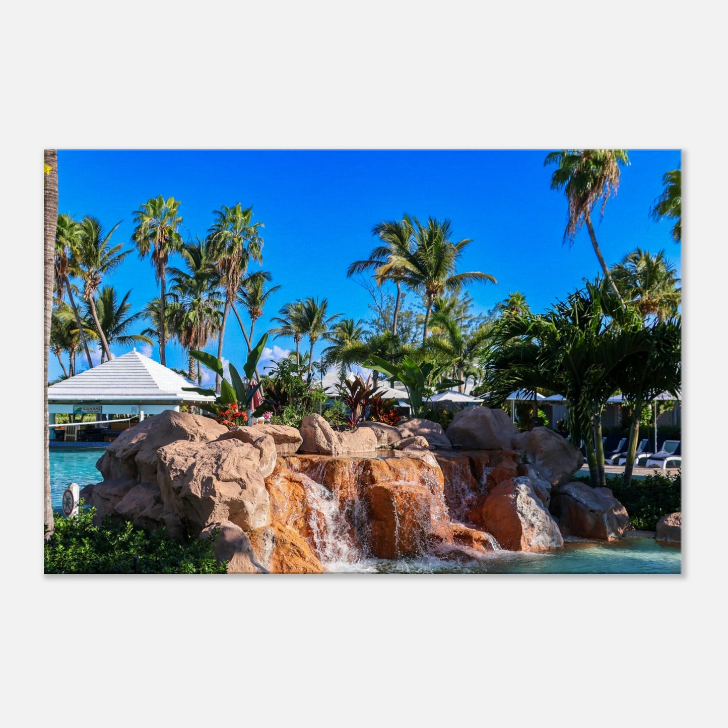Paradise Resort Canvas Wall Print by Caribbean Rays