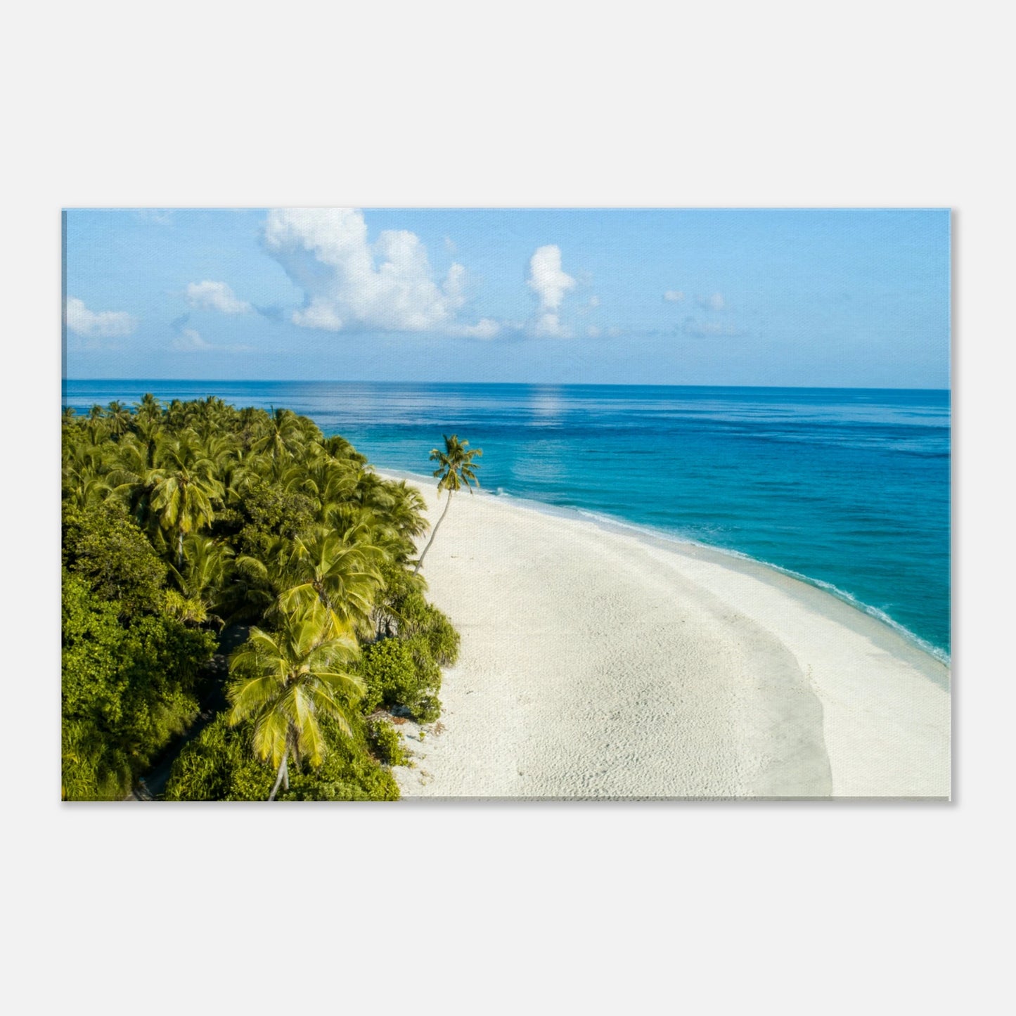 Beach Bend Canvas Wall Print by Caribbean Rays