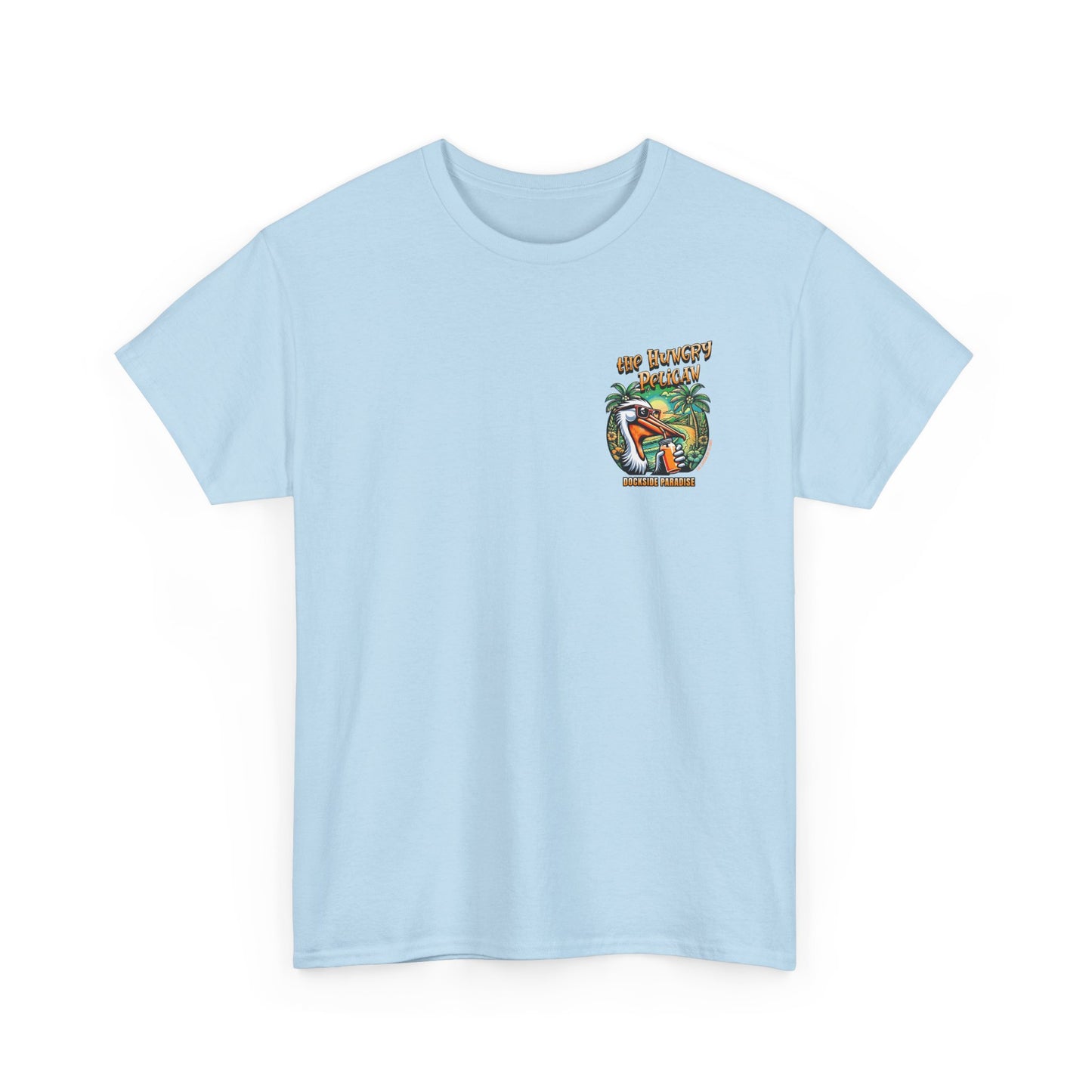 The Hungry Pelican Dockside Paradise Unisex Heavy Cotton Tee