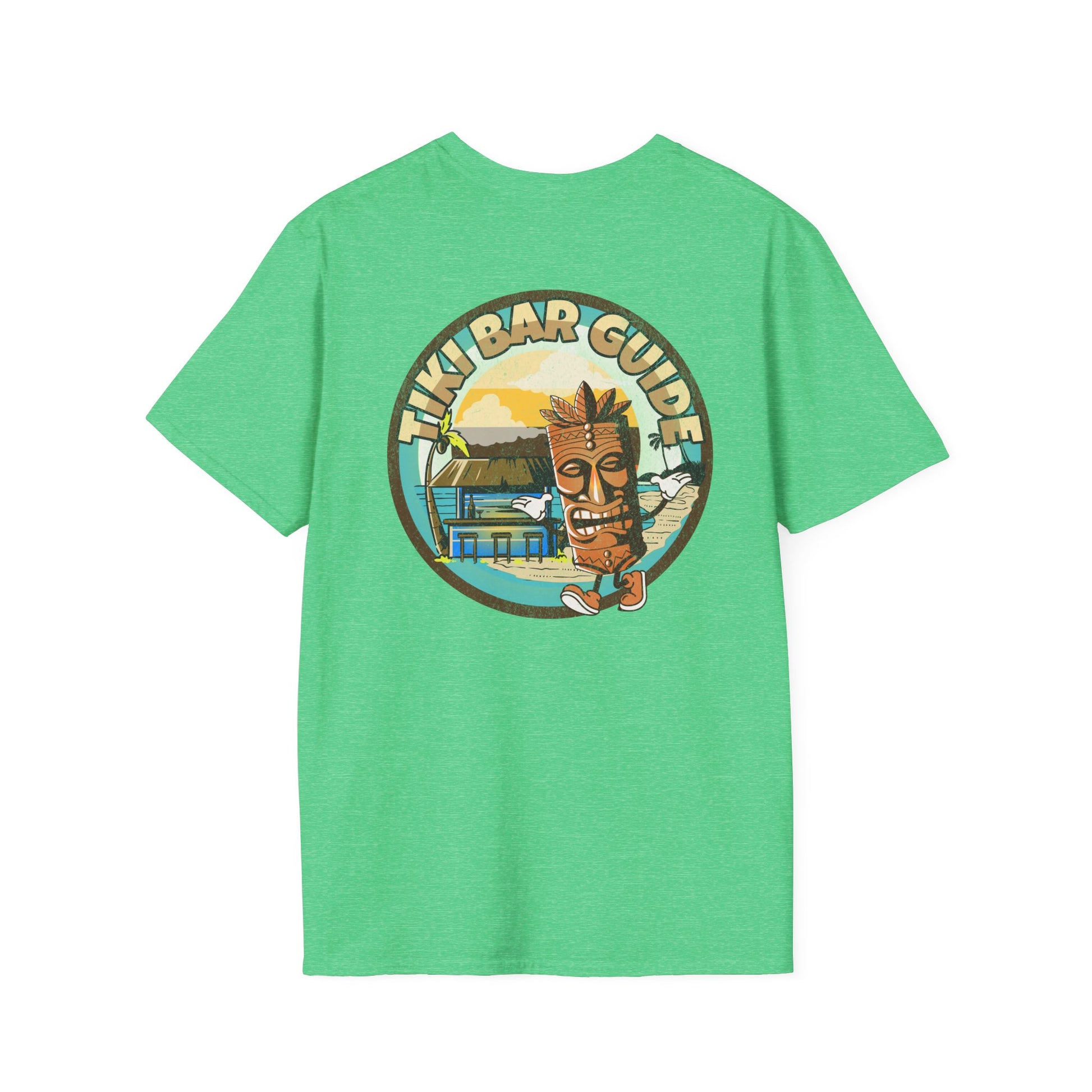 Tiki Bar Guide unisex softstyle T-Shirt at Caribbean Rays
