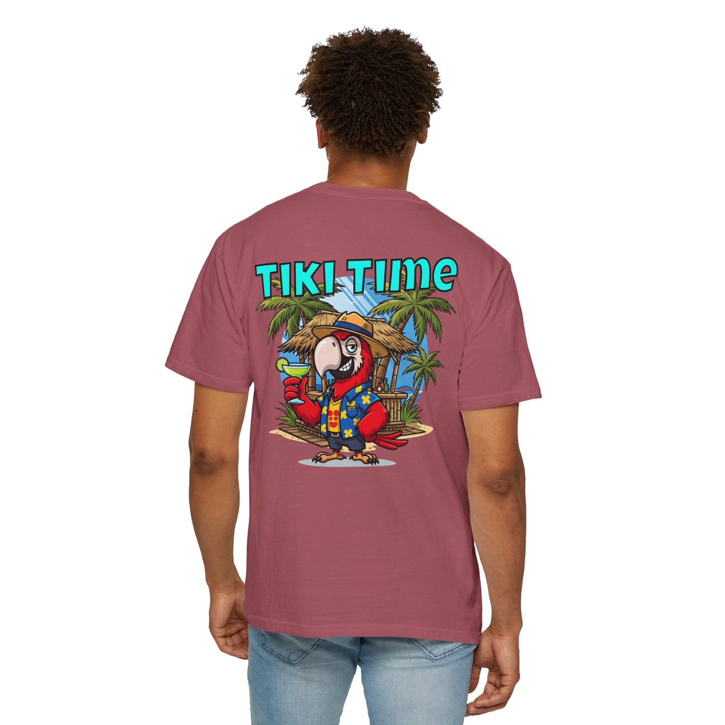 Tiki Time Party Parrot T-Shirt